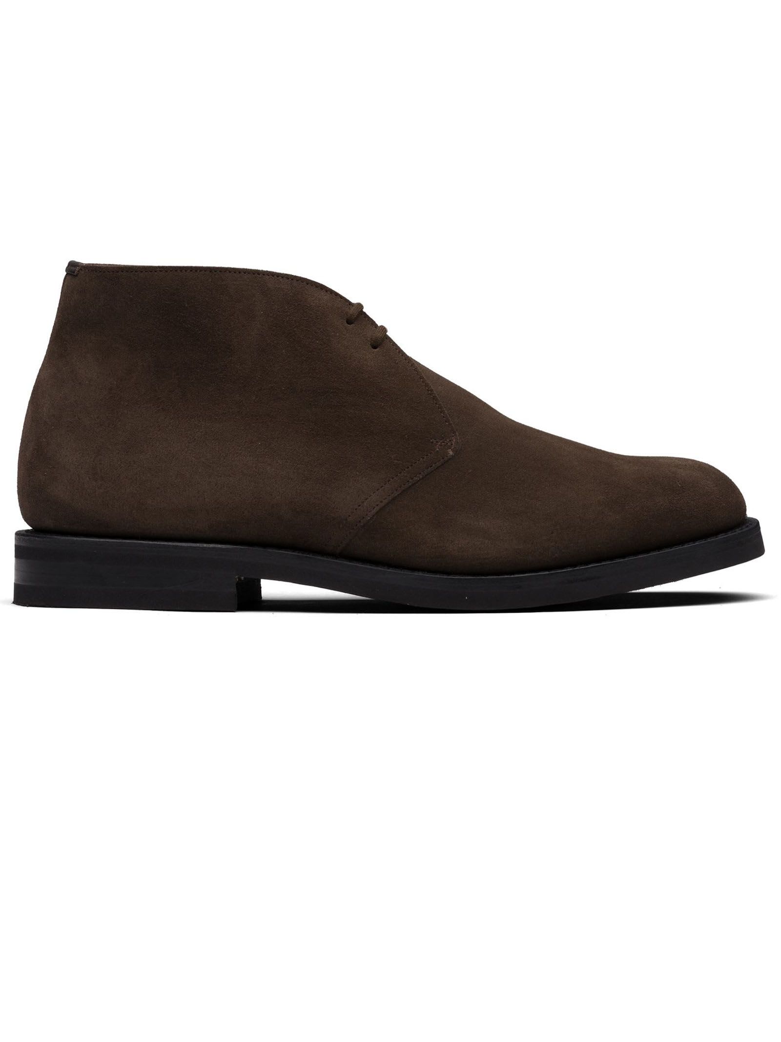 Shop Church's Desert Boot In Castoro Suede Upper In Dark Brown