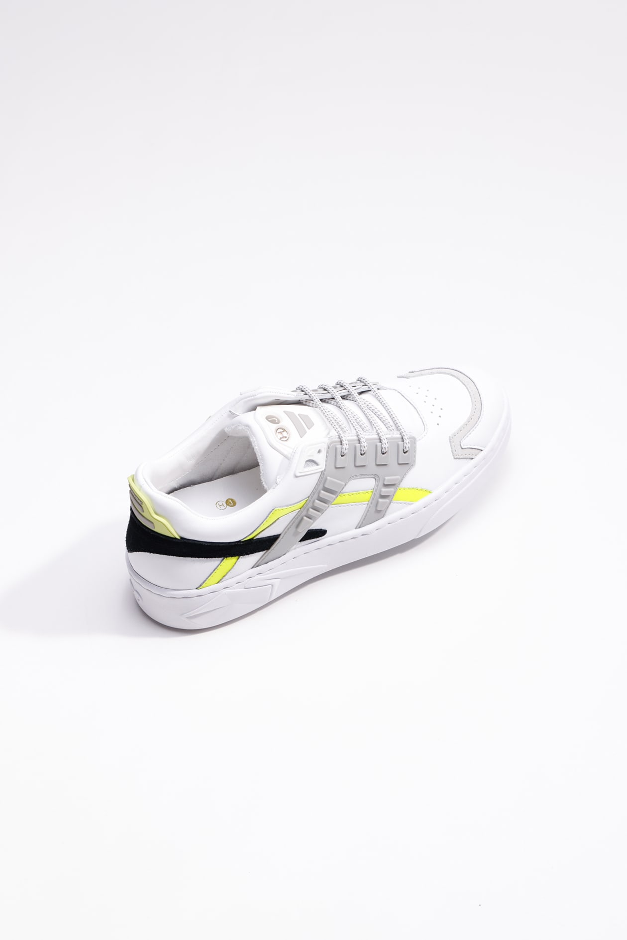 Shop Hide&amp;jack Low Top Sneaker - Mini Silverstone Yellow White