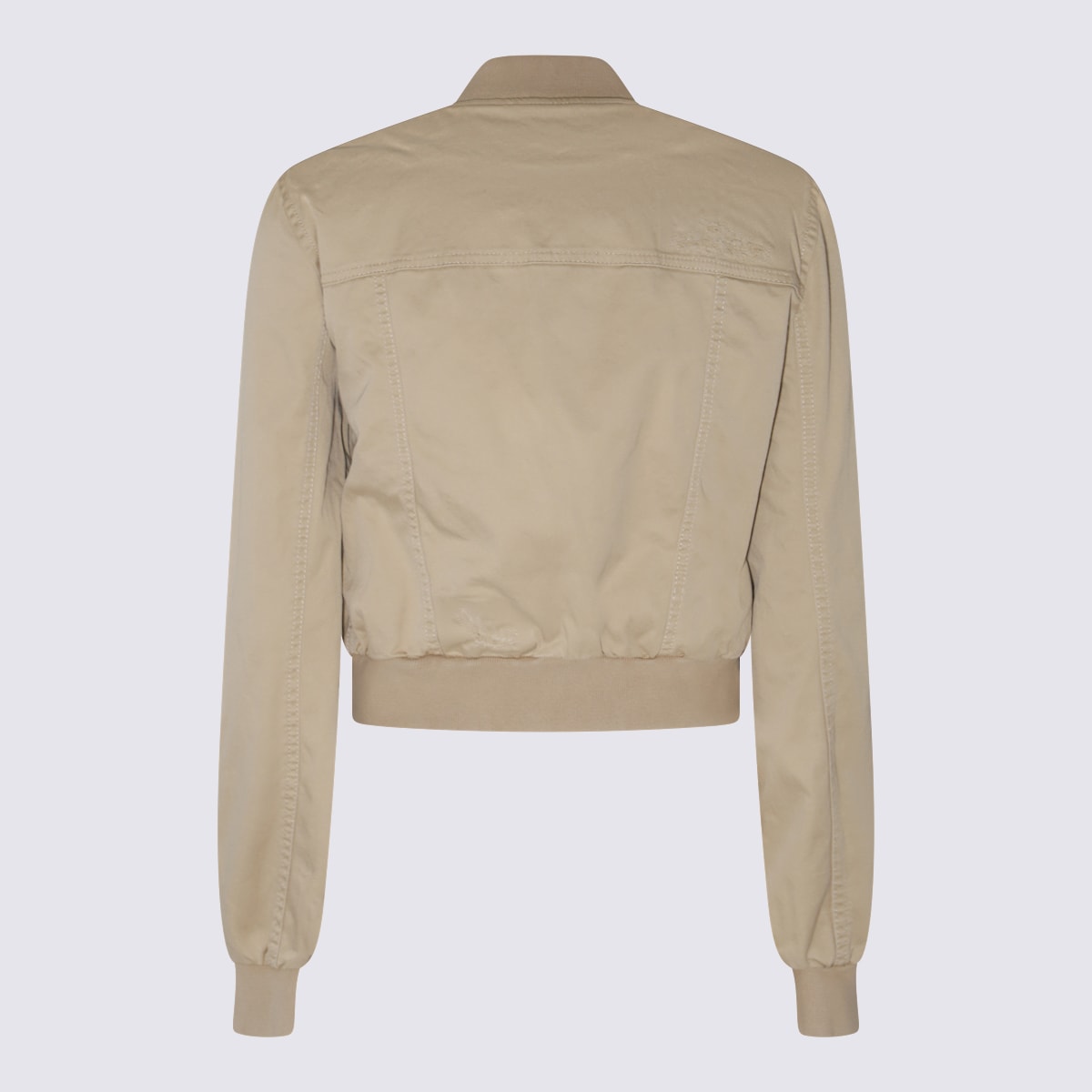 Shop Dsquared2 Beige Cotton Casual Jacket In Stone