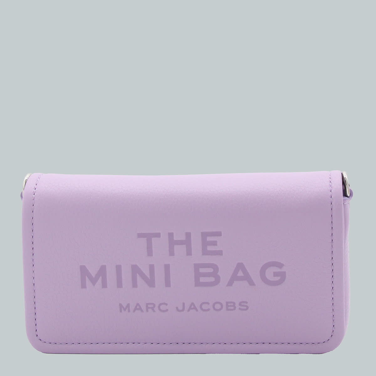 Shop Marc Jacobs Violet Leather The Leather Mini Bag In Lilac