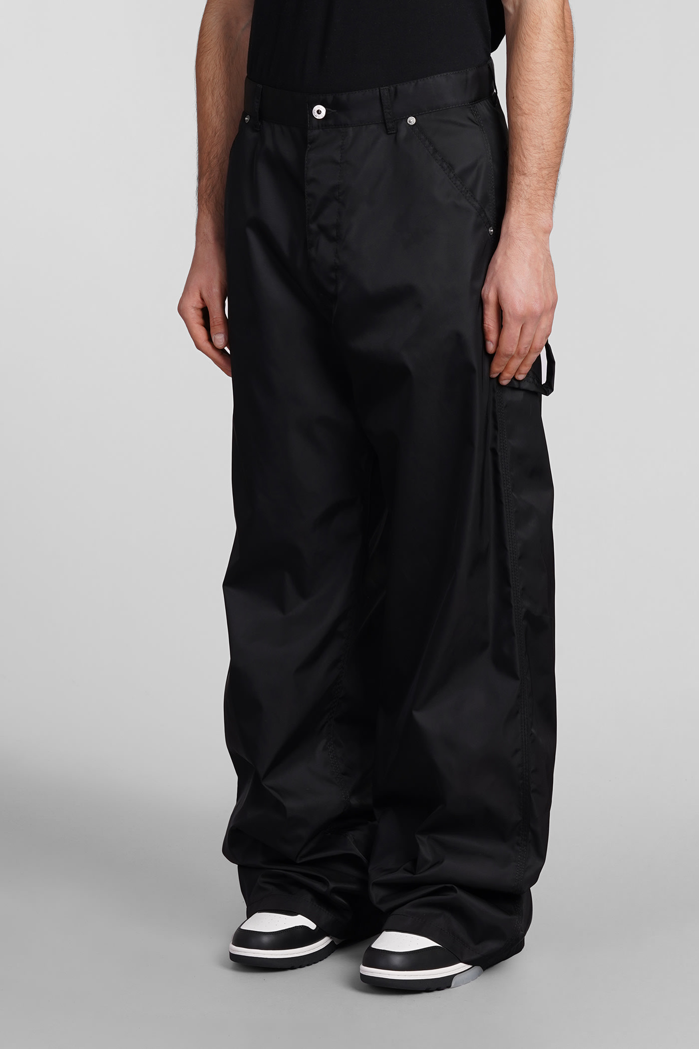 Shop Off-white Pants In Black Polyamide