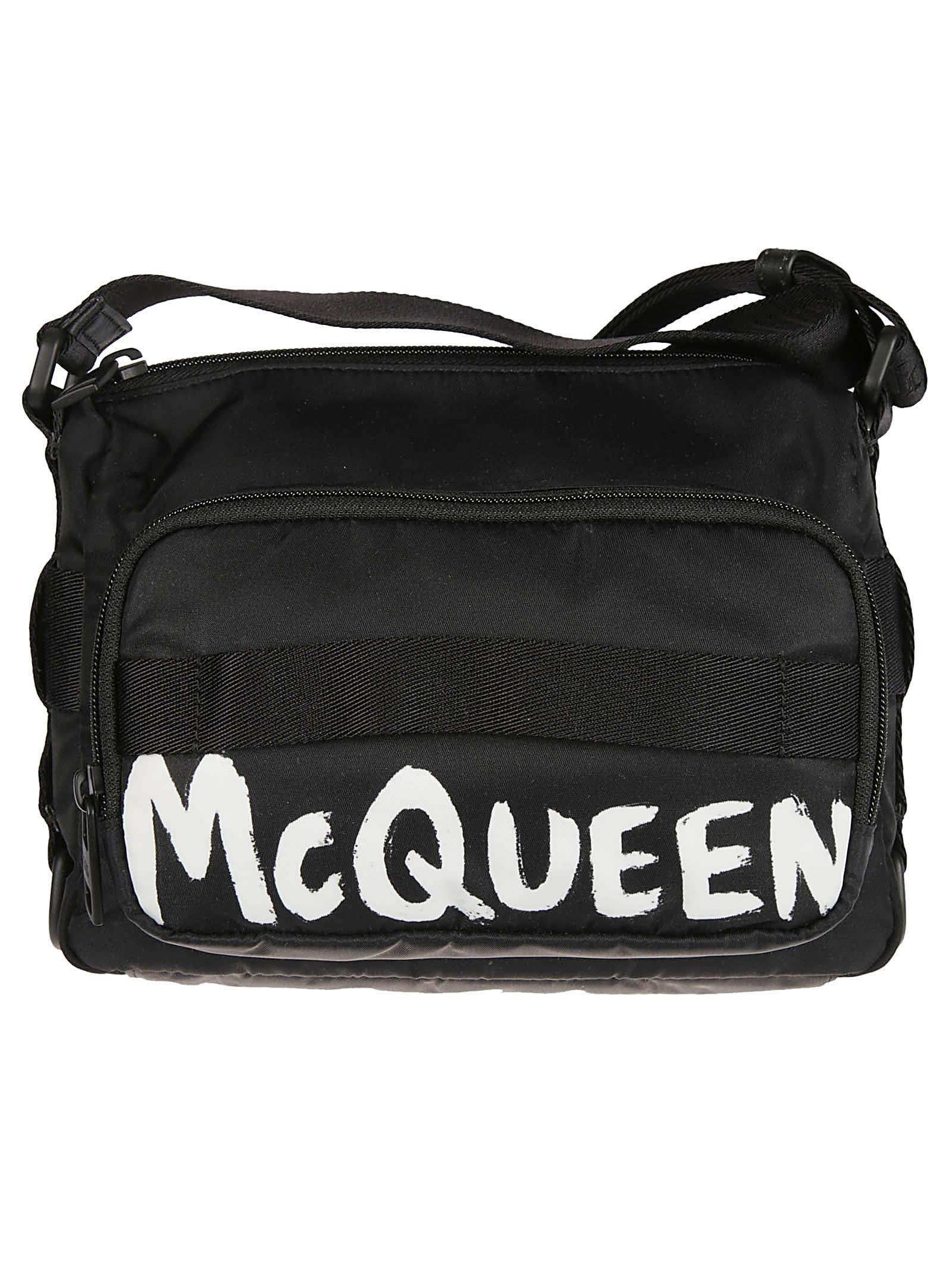 Alexander McQueen Logo Print Shoulder Bag