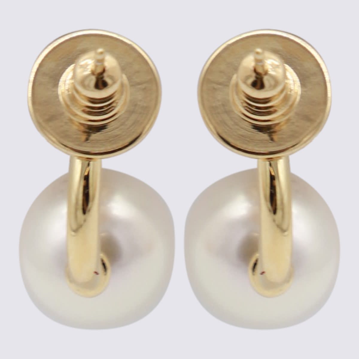 Jimmy Choo Crystal And Pearl Gold Earrings In Multi
