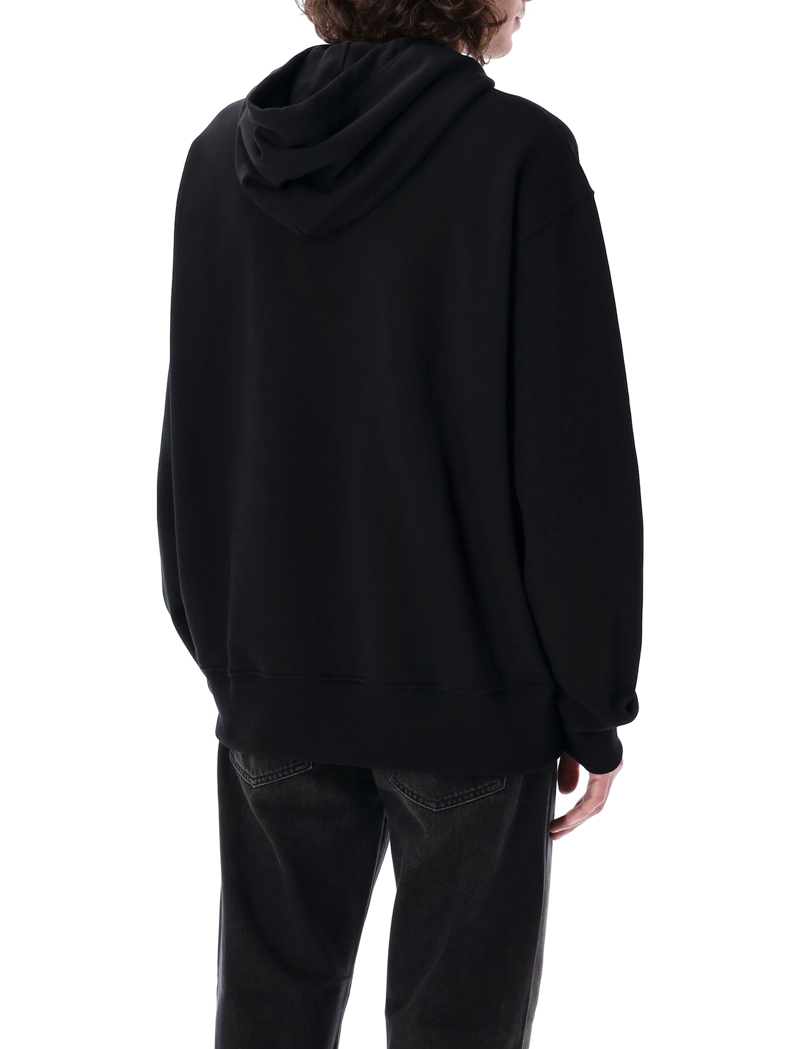 Diesel Relaxed Fit Hoodie With Classic Hood And Kangaroo Pocket In Black