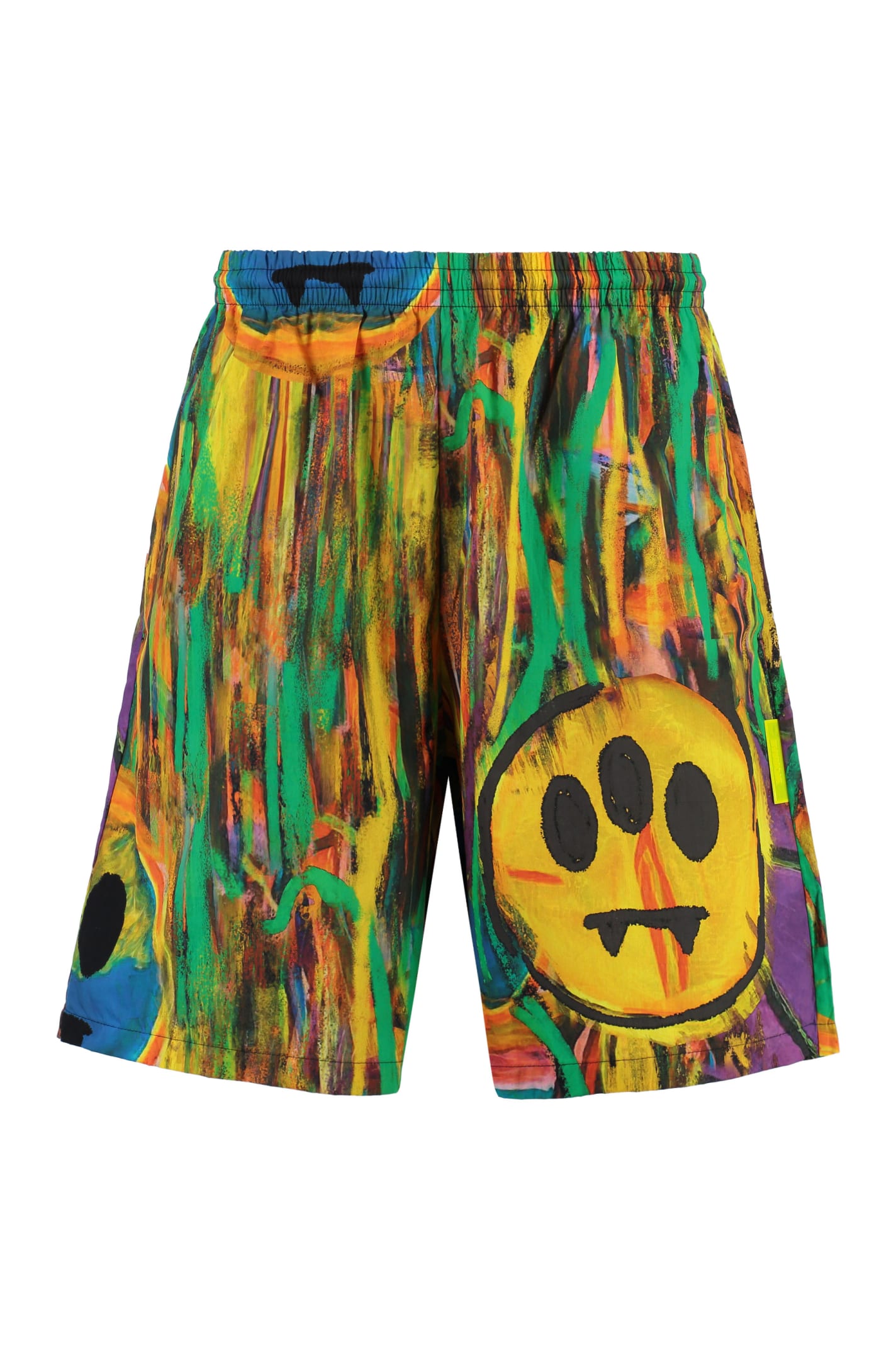 Printed Cotton Bermuda Shorts