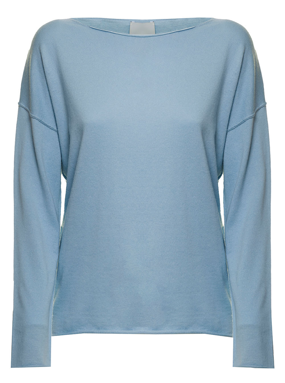 Allude Womans Cotton And Cashmere Sugar Pape Color Sweater