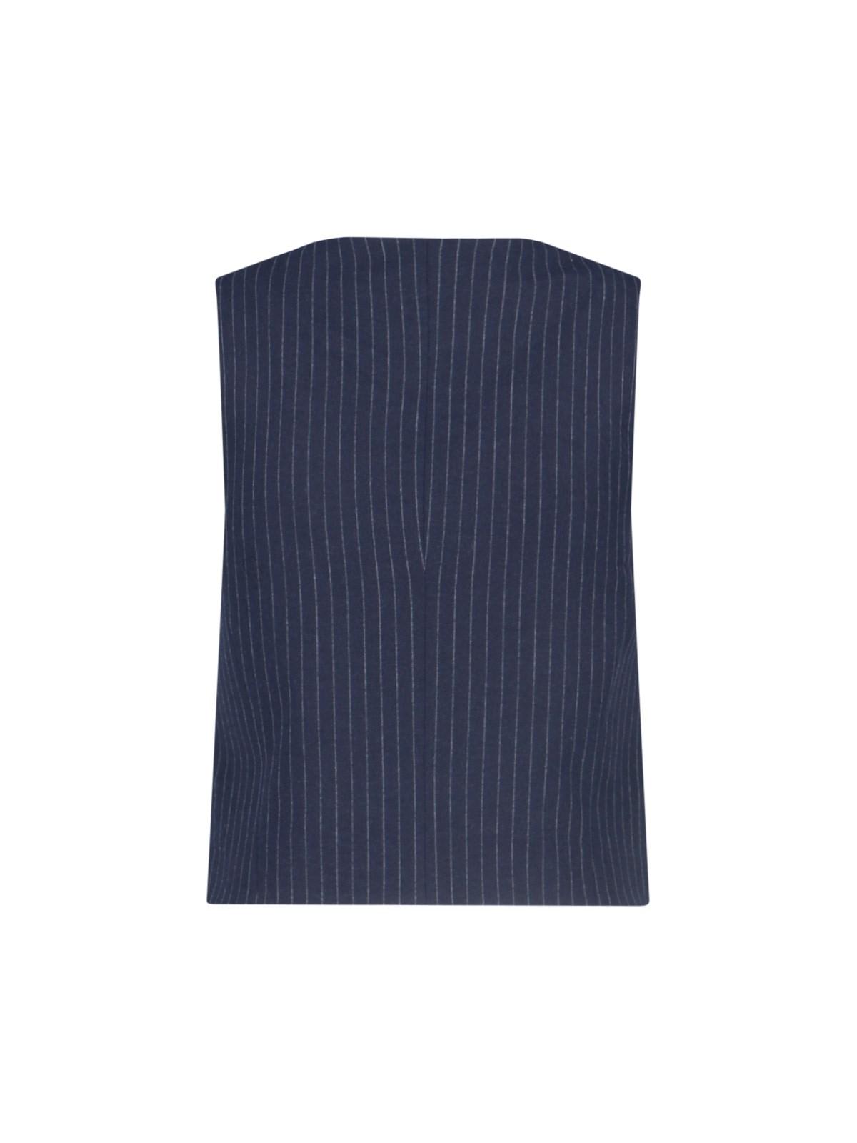 Shop Calvin Klein V-neck Vest In Blue