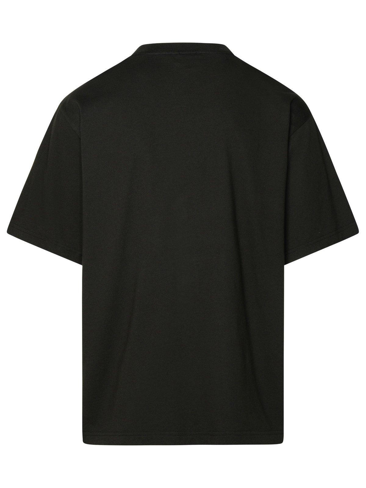 Shop Kenzo Logo Detailed Crewneck T-shirt In Black