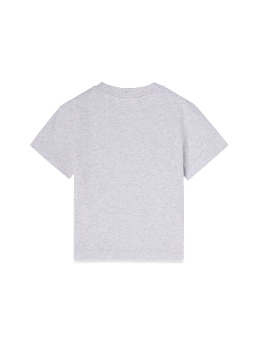 Shop Palm Angels Ss T-shirt In Grey