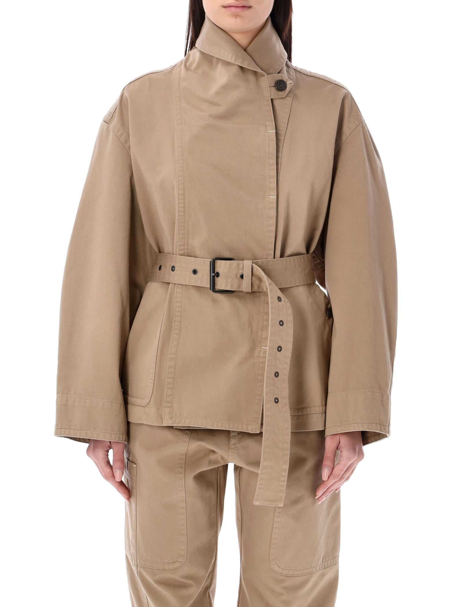 Shop Marant Etoile Prunille Jacket In Sa Sahara