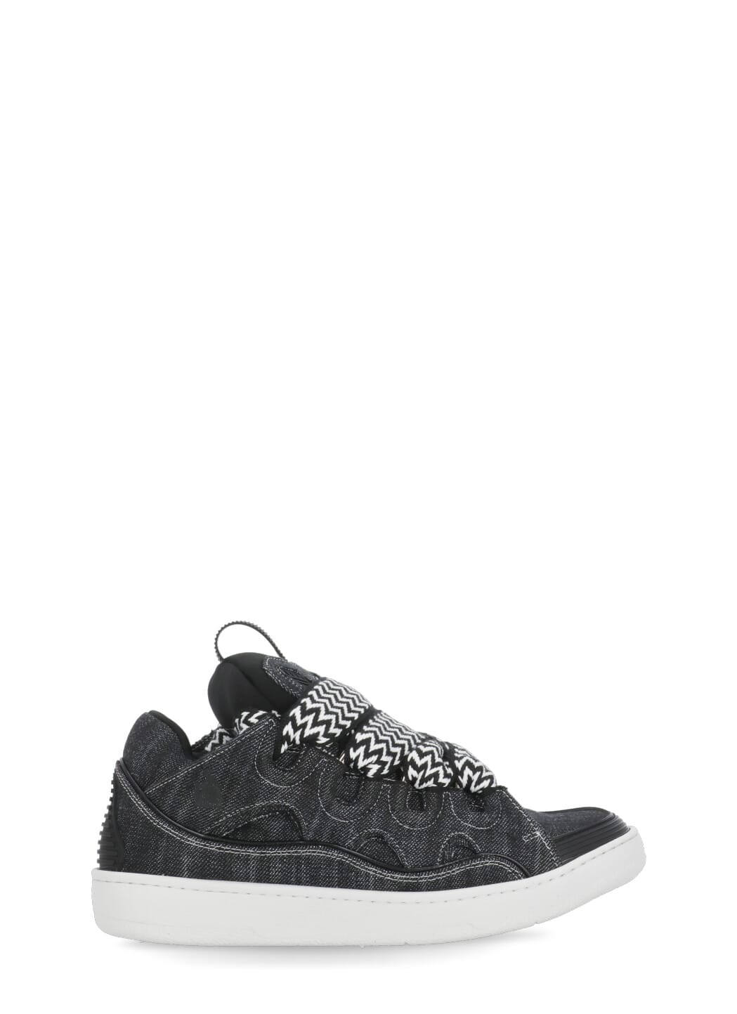 Shop Lanvin Curb Sneakers In Black