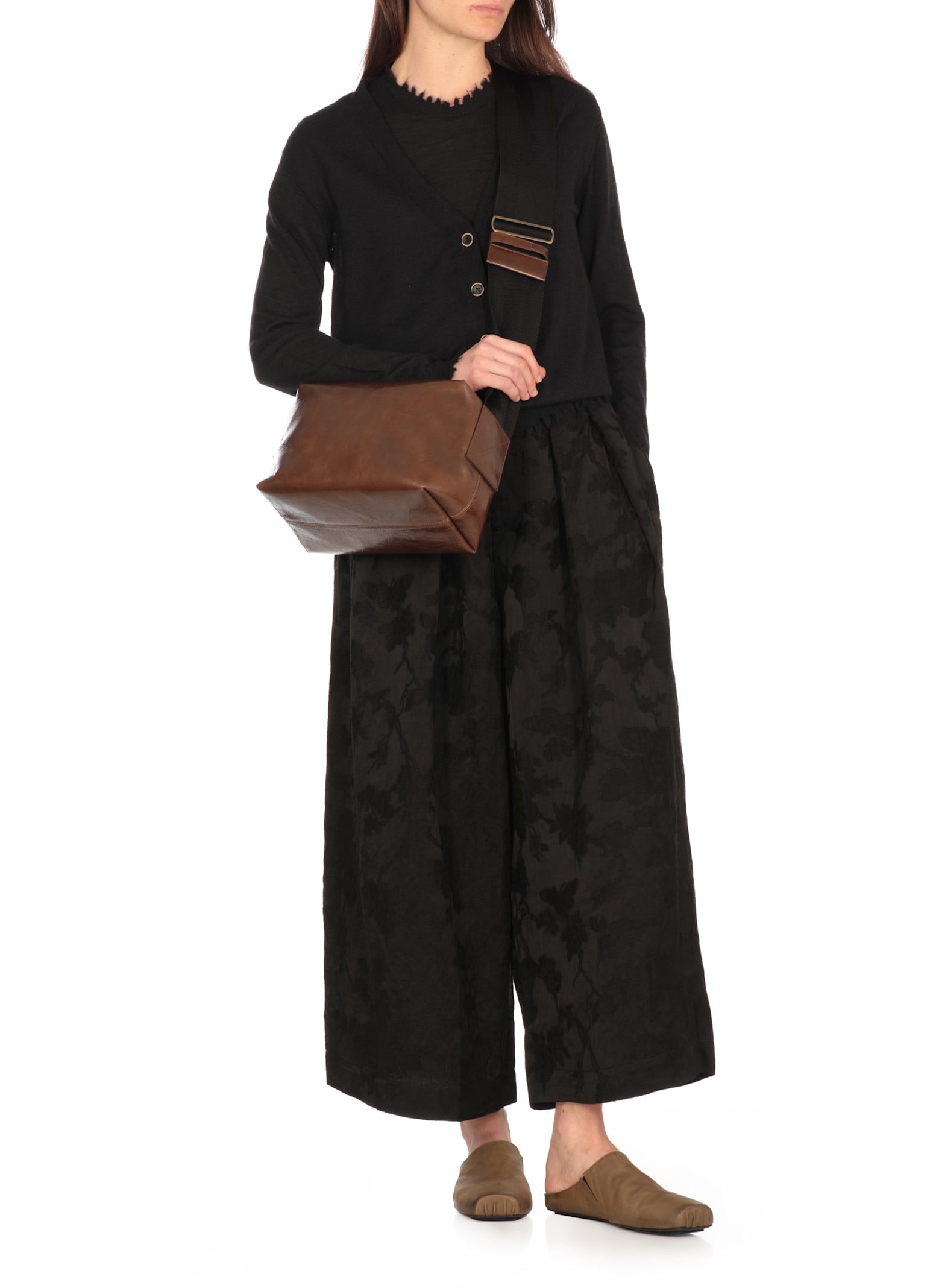 Uma Wang Cashmere Cardigan In Black