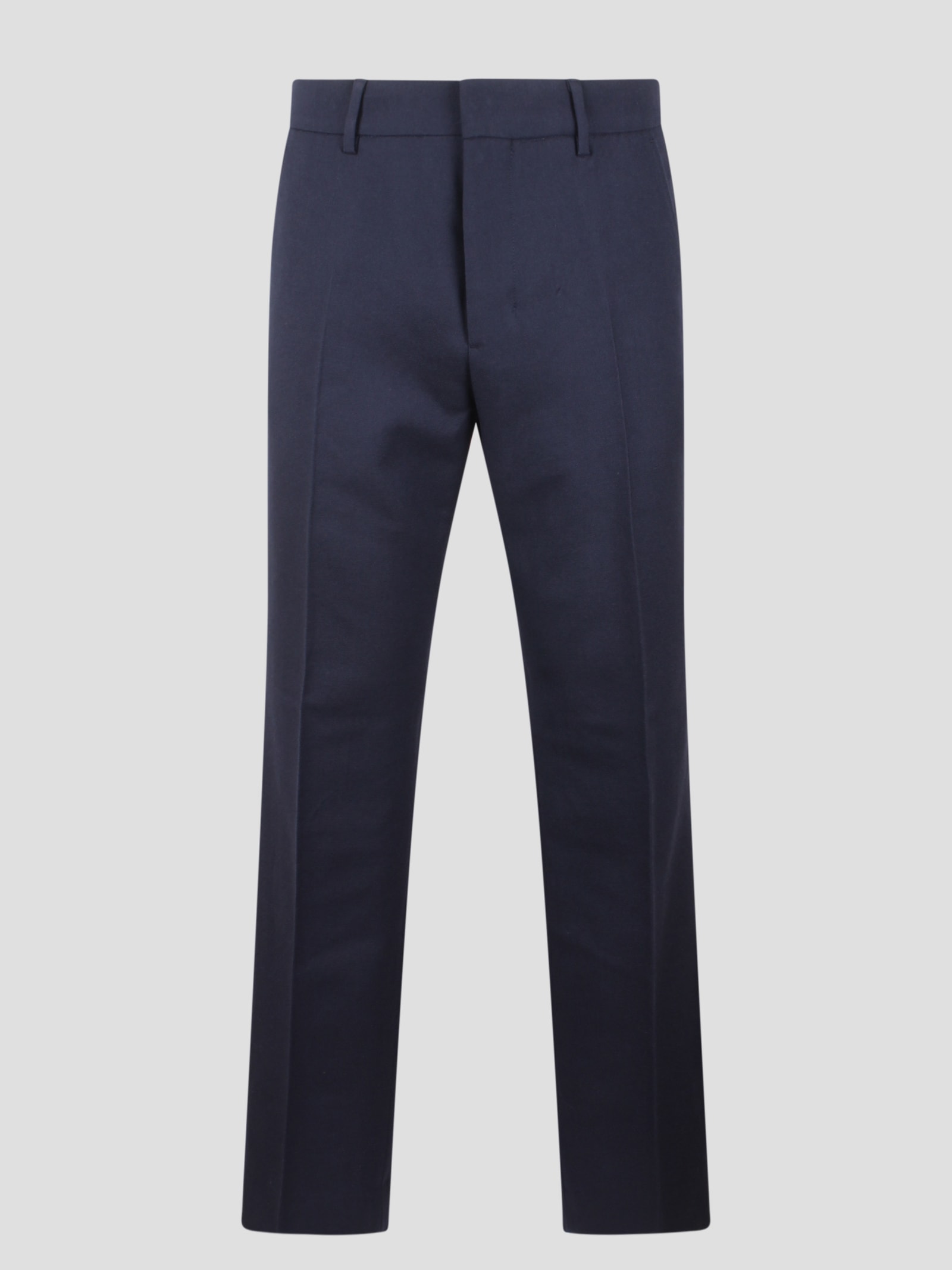 Shop Ami Alexandre Mattiussi Straight Fit Trousers In Blue