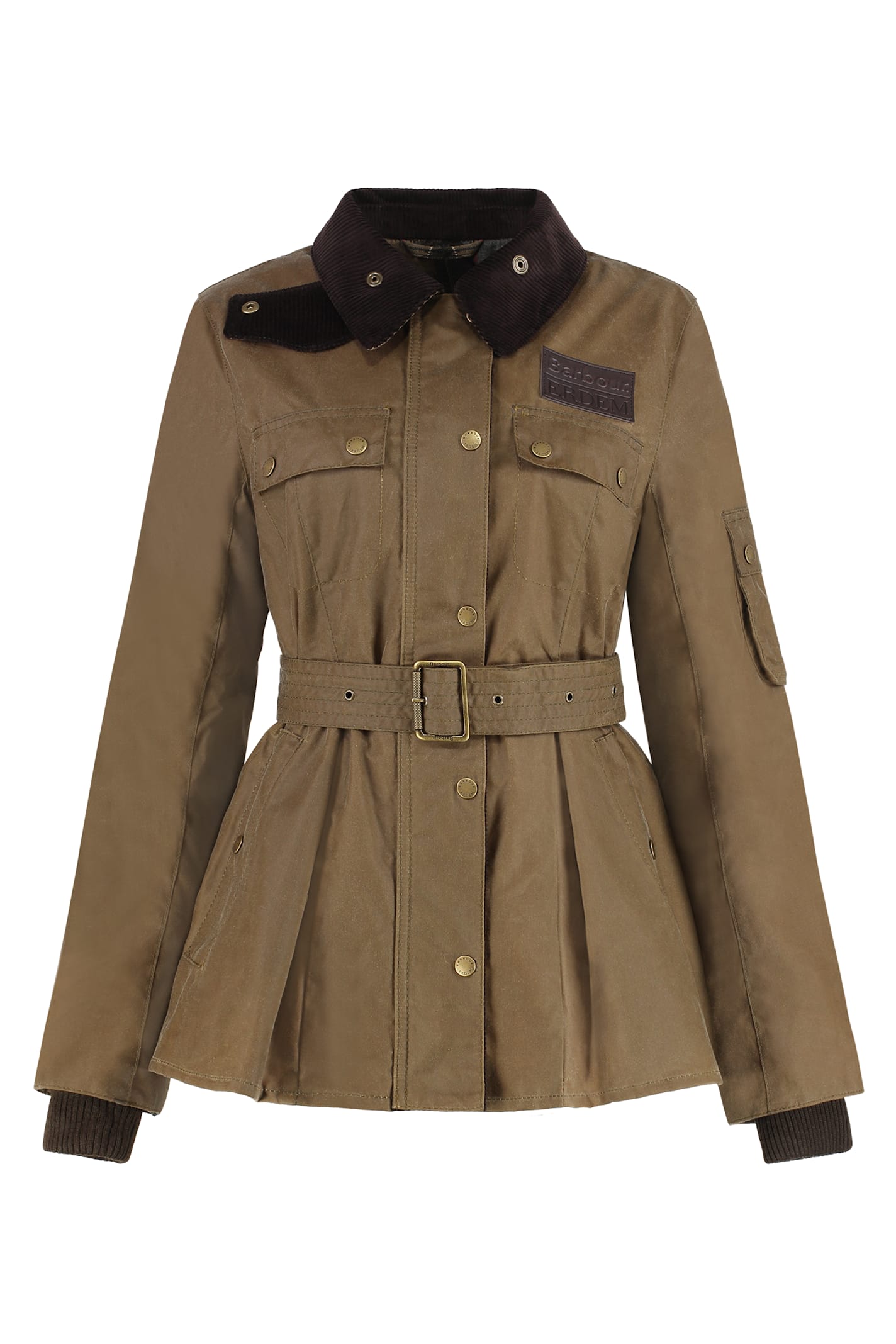 Barbour X Erdem - Constance Waxed Cotton Jacket In Brown