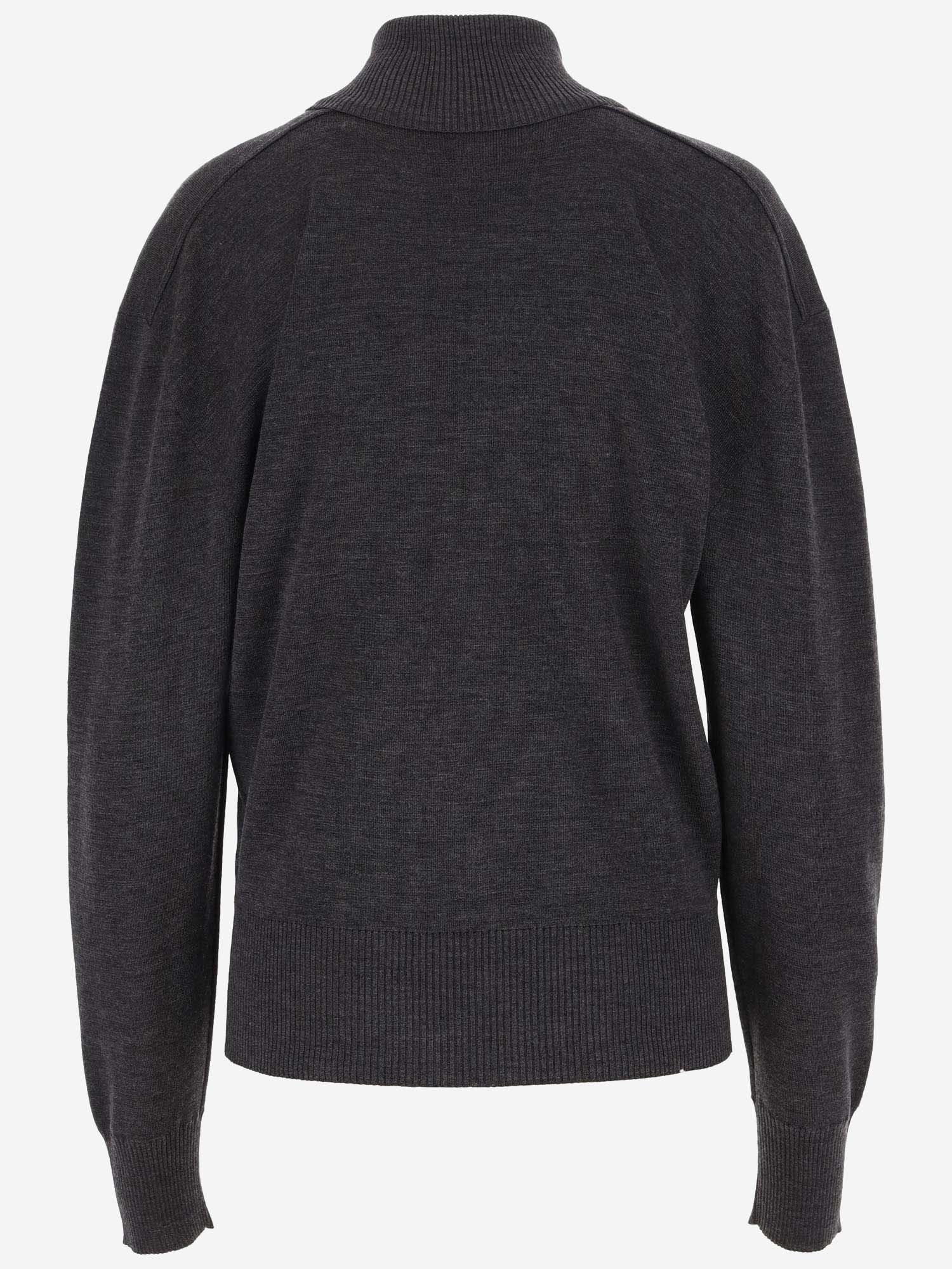 Shop Burberry Wool Pullover In Grey