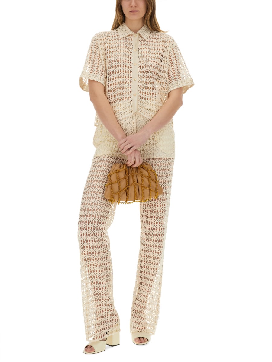 Alysi Short Sleeve Shirt In Neutral