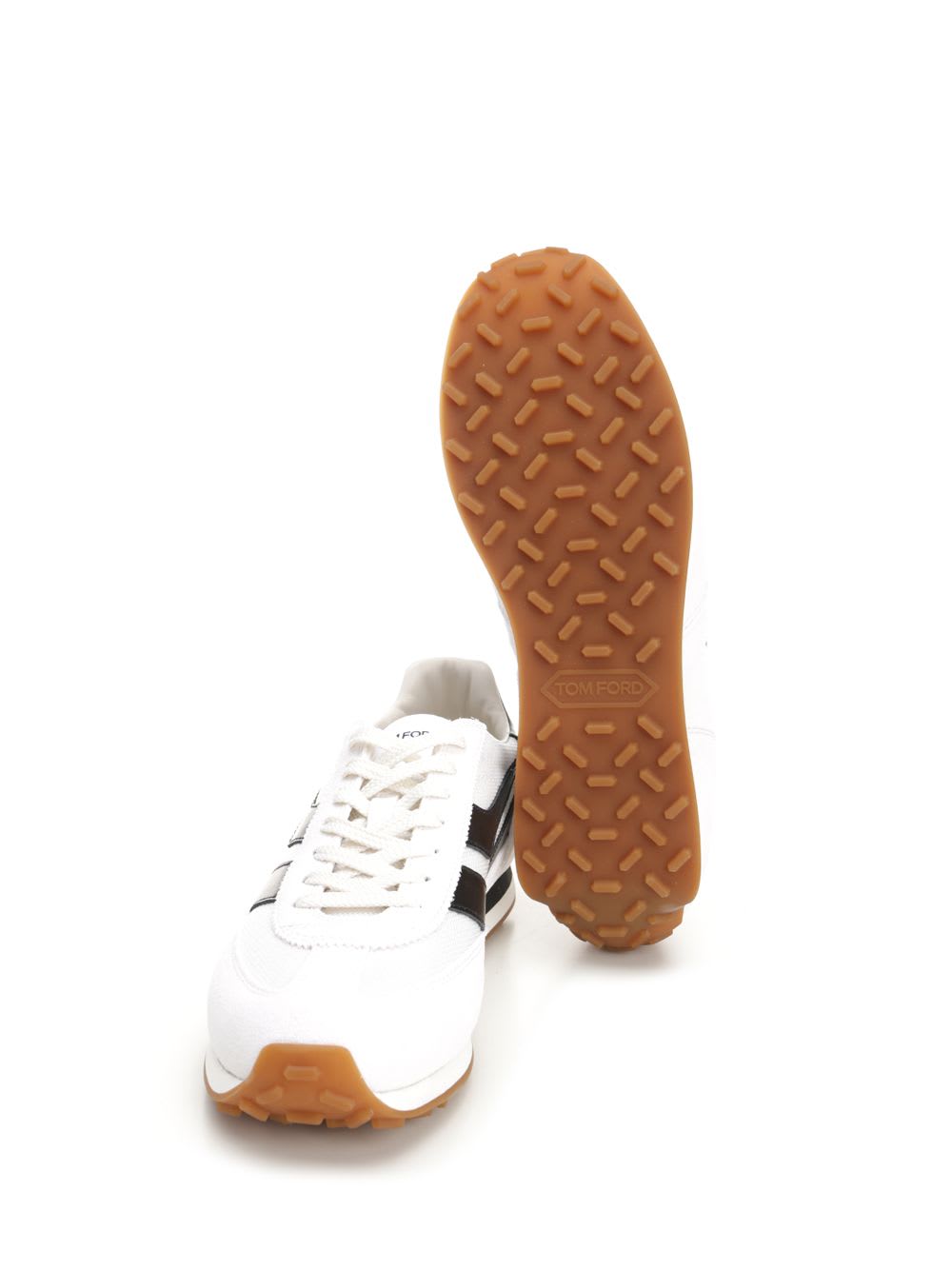 Shop Tom Ford Sneaker Mick In Suede In White
