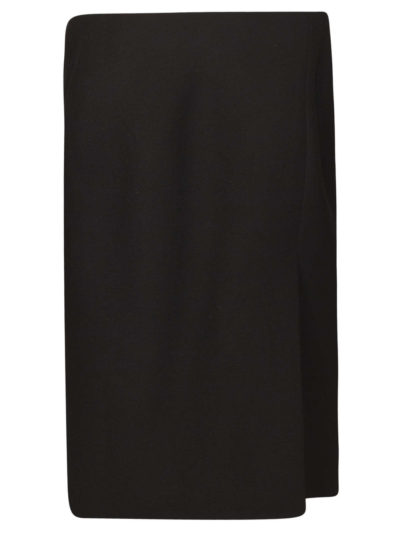 Shop Prada Double-breasted Skirt In Black