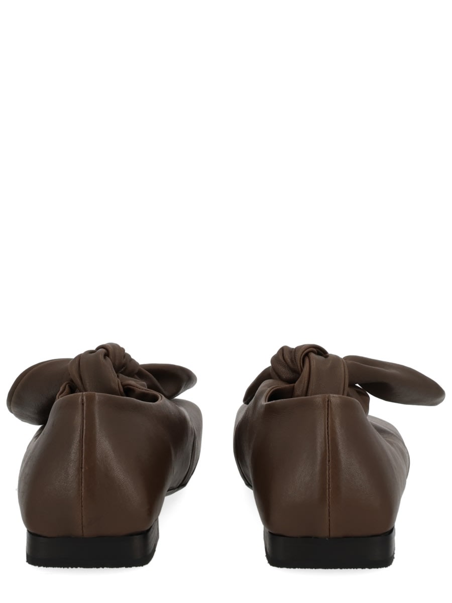 Uma Wang Stylish Lace-up Shoes Bow Detail In Brown