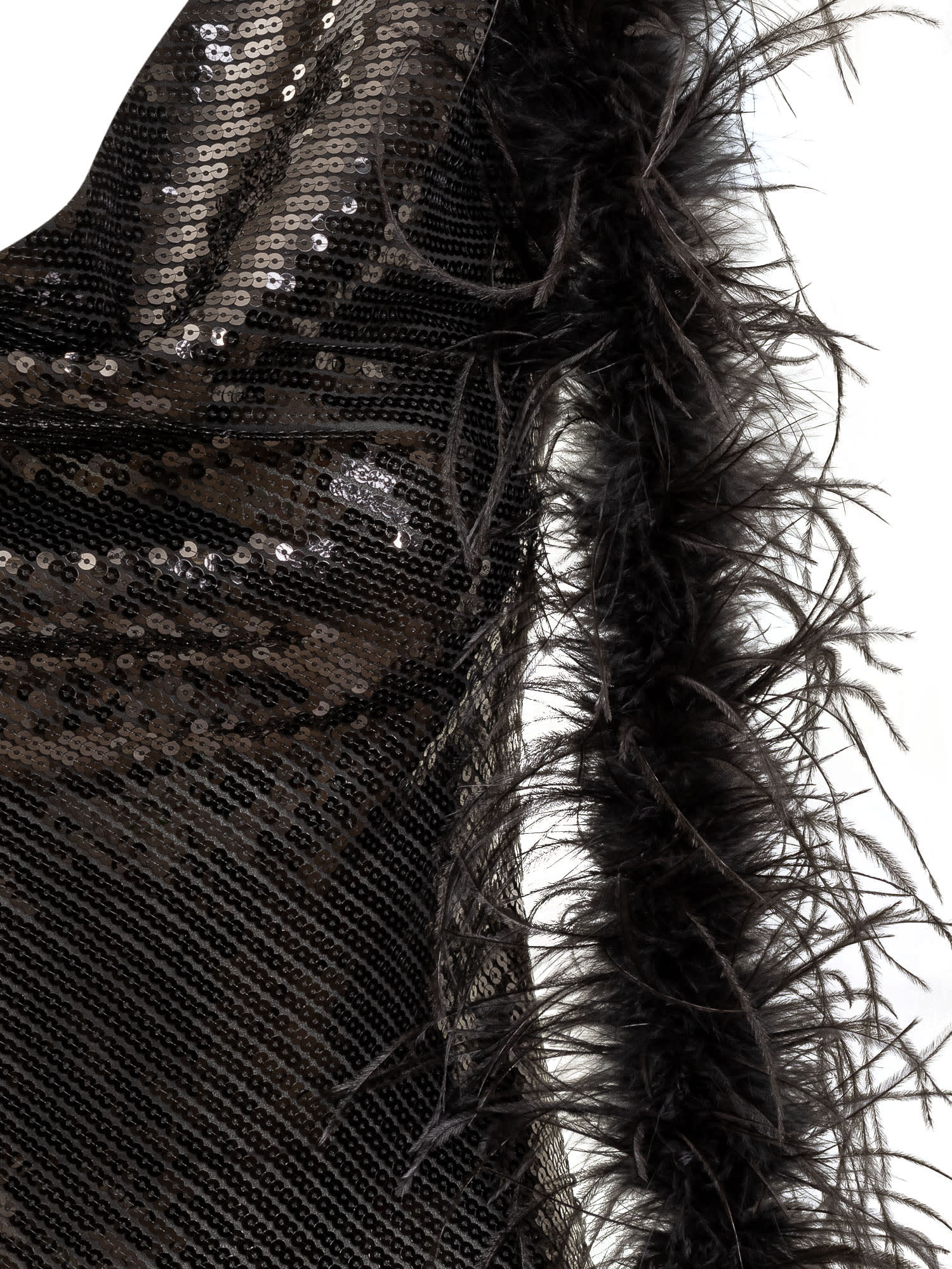 De La Vali Cappucino ruffle-detail maxi dress - Black