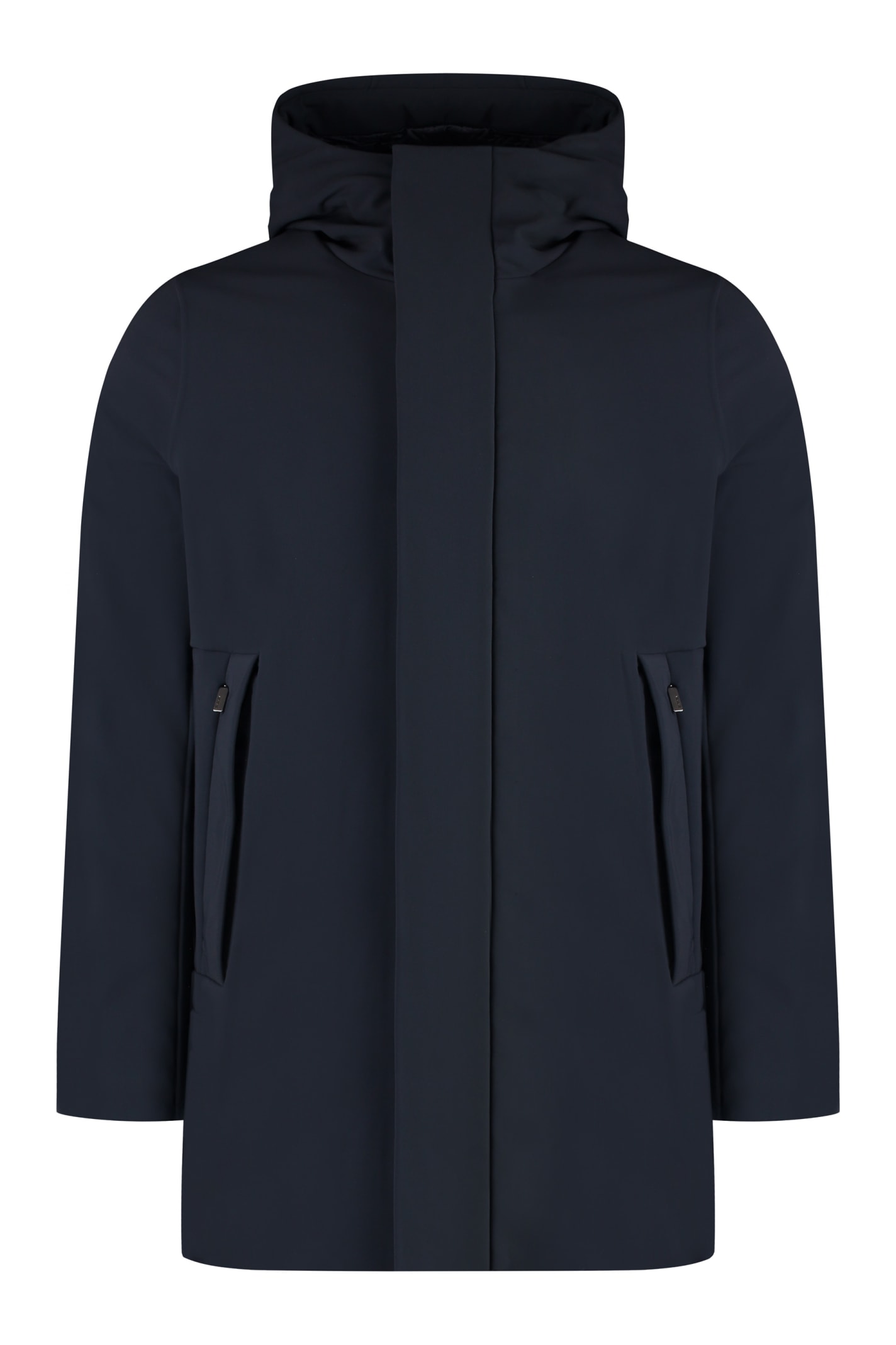 Shop Rrd - Roberto Ricci Design Eskimo Technical Fabric Parka  In Blue