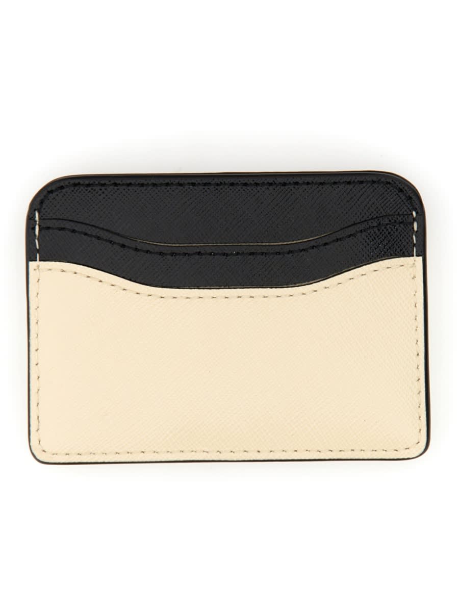 Shop Marc Jacobs Card Holder With Logo In White