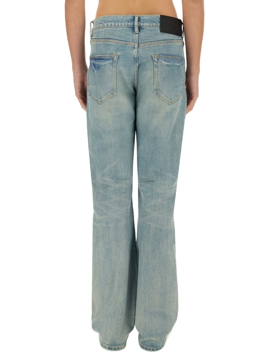 Purple Brand "coated Flare" Jeans In Denim