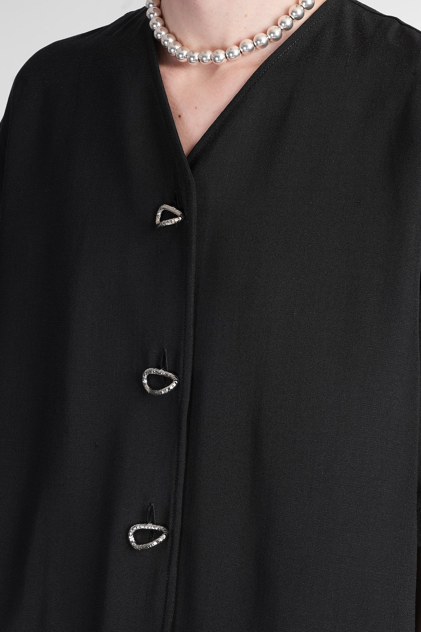 Jil Sander Jacket 64 Casual Jacket In Black Viscose In Black