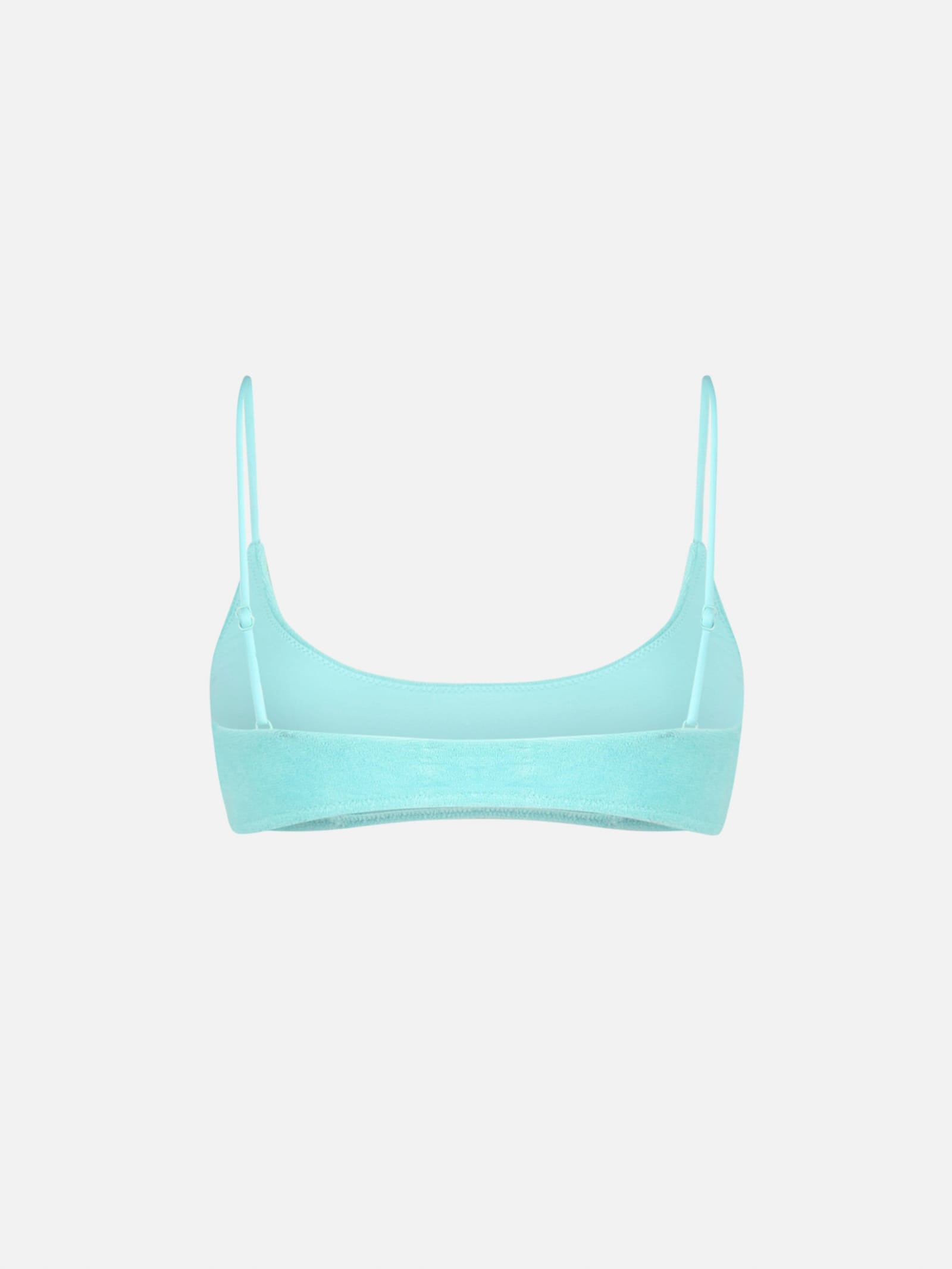 Mc2 Saint Barth Woman Terry Bralette Beach Top Judy In Green