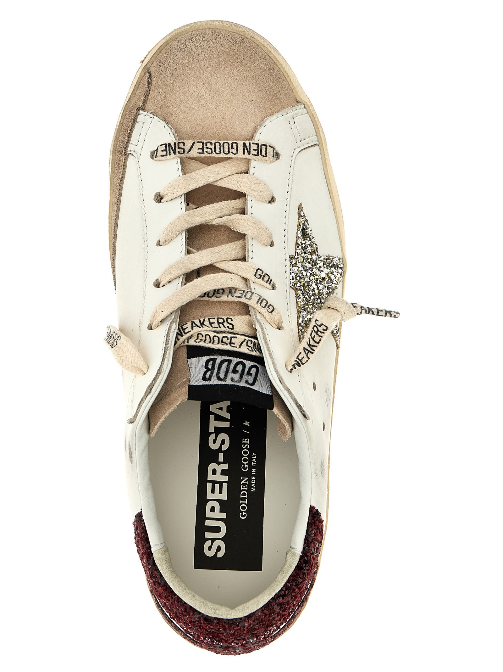 Shop Golden Goose Superstar Sneakers In White