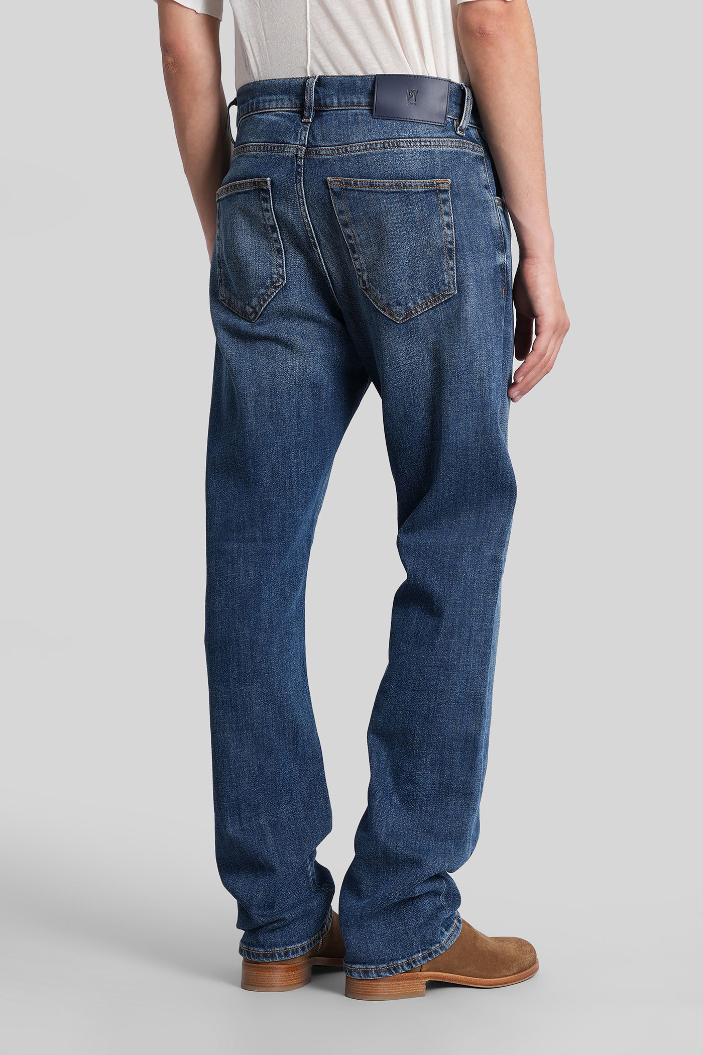 Pt Torino Aw0320 Jeans In Blue Denim In Blue