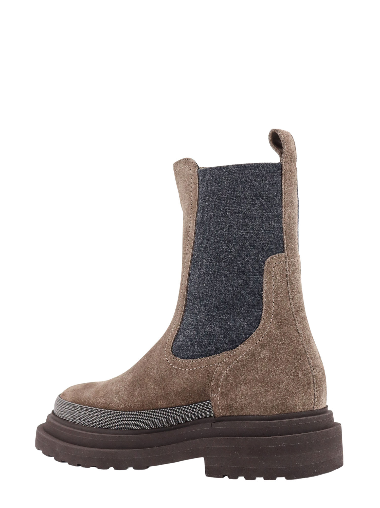 Shop Brunello Cucinelli Ankle Boots In Brown