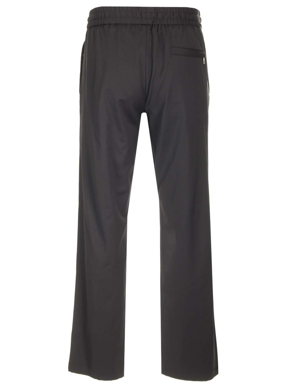 Shop Dolce & Gabbana Elastic Waist Tailored Trousers In Black