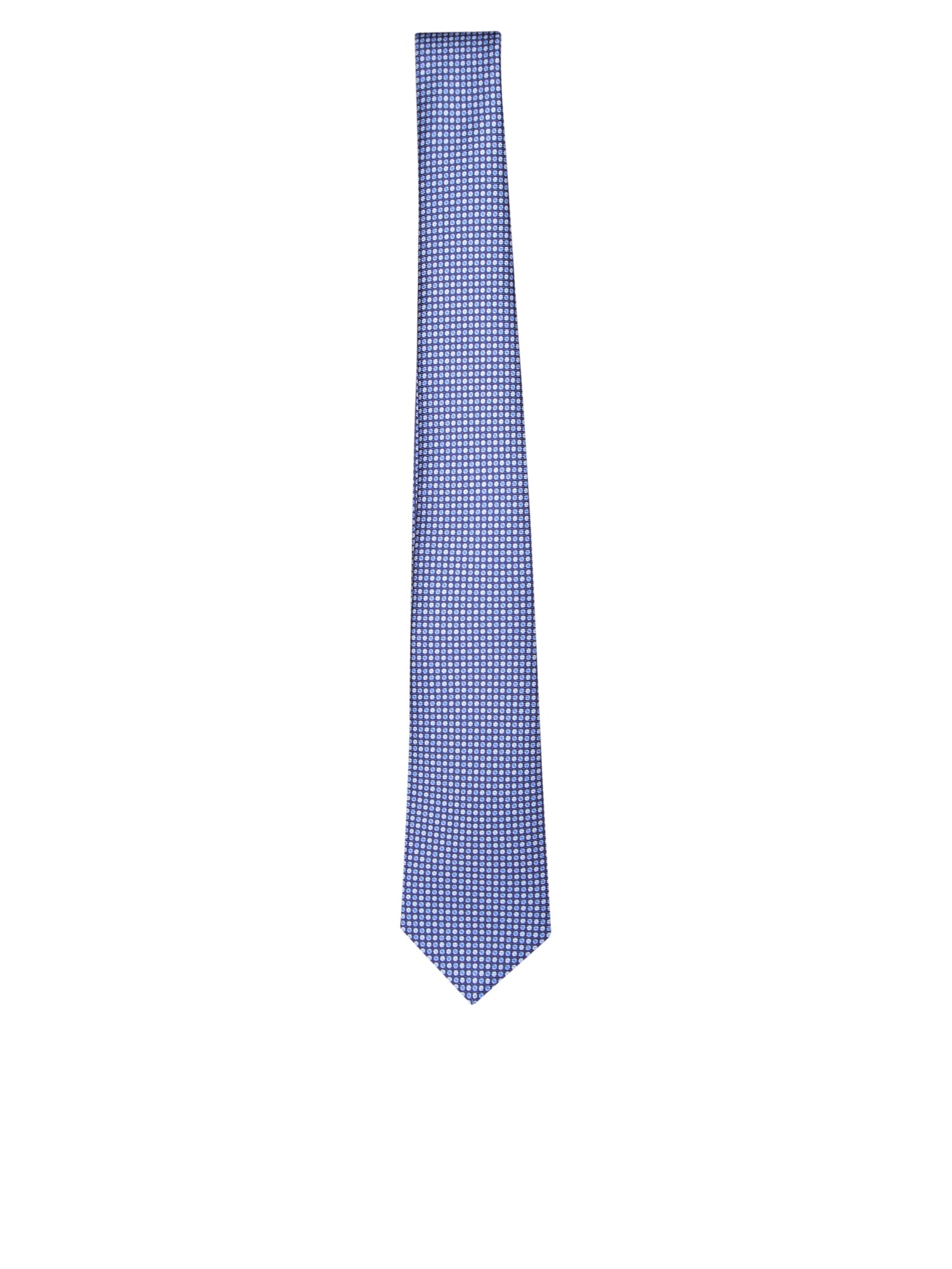 Blue Polka Dot Micro-pattern Tie