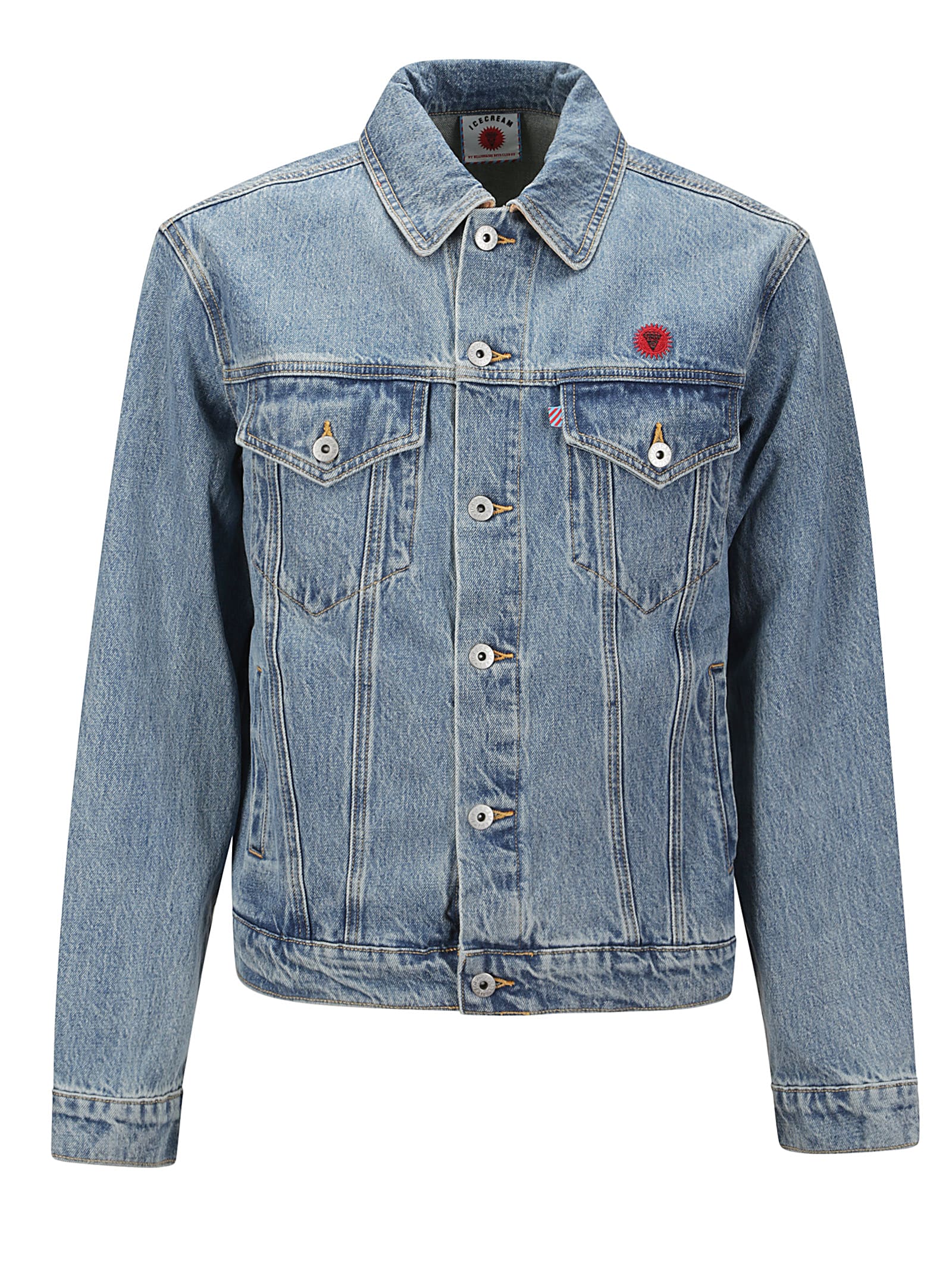 Check Lined Denim Trucker Jacket