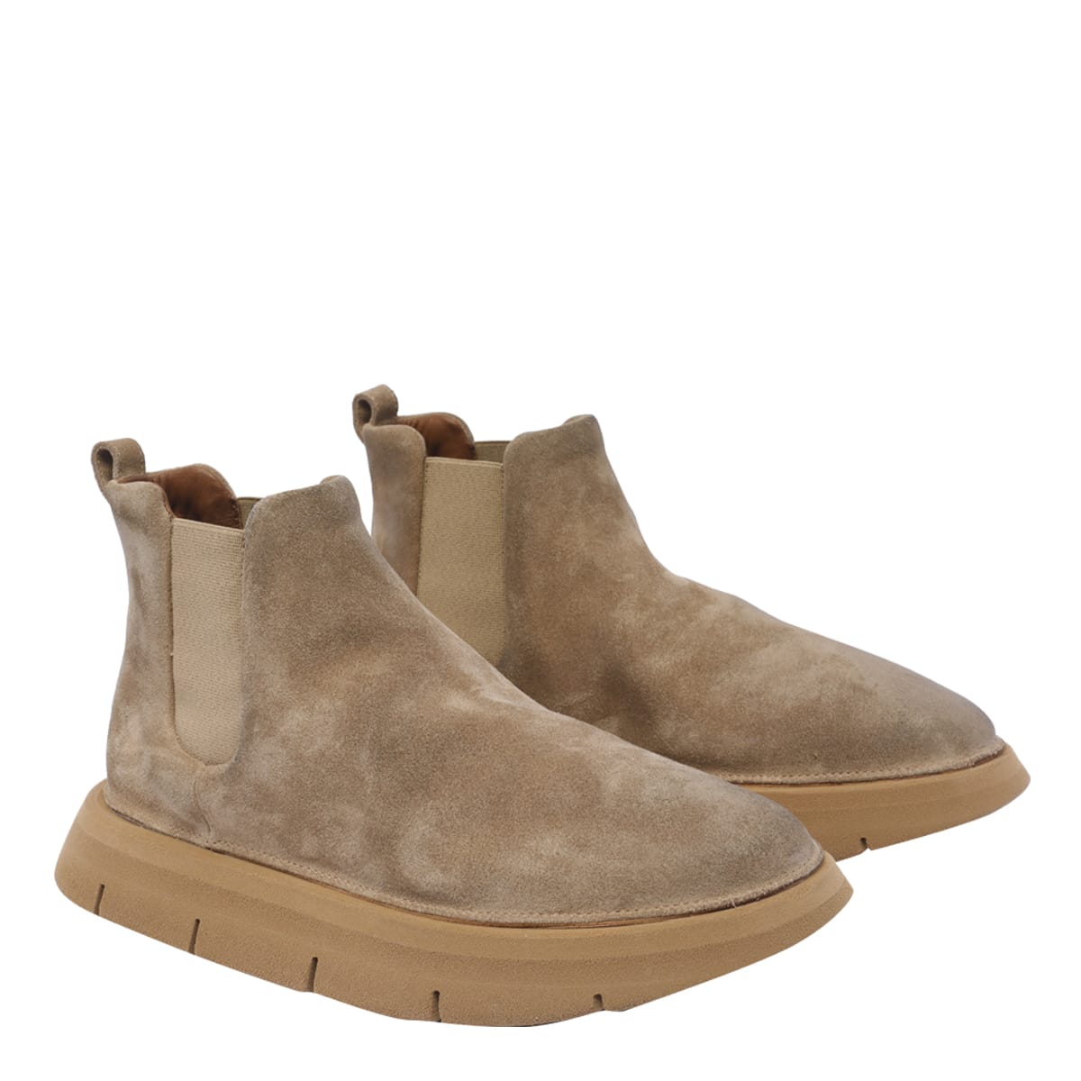 Shop Marsèll Intagliata Booties In Beige