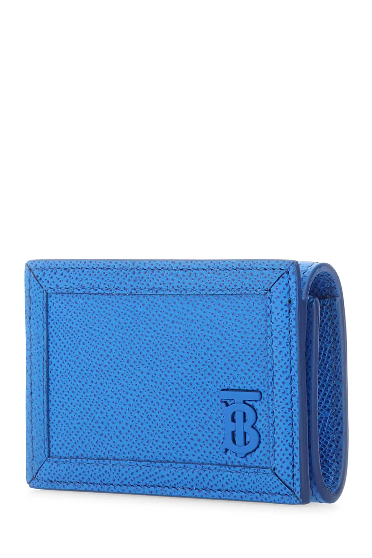 Burberry Turquoise Leather Card Holder In Vividblue