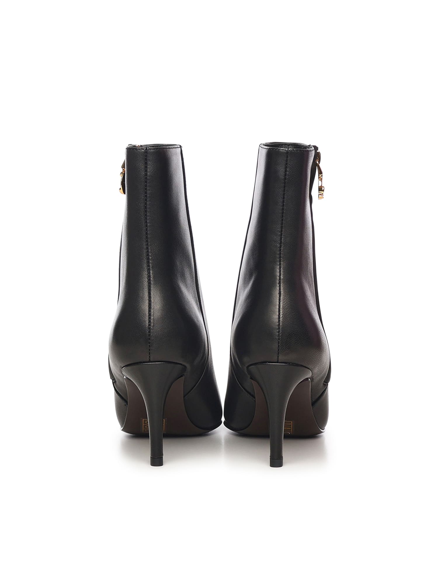 Coccinelle 80mm C-me Smooth Zip-detail Pointed-toe Boots In Black