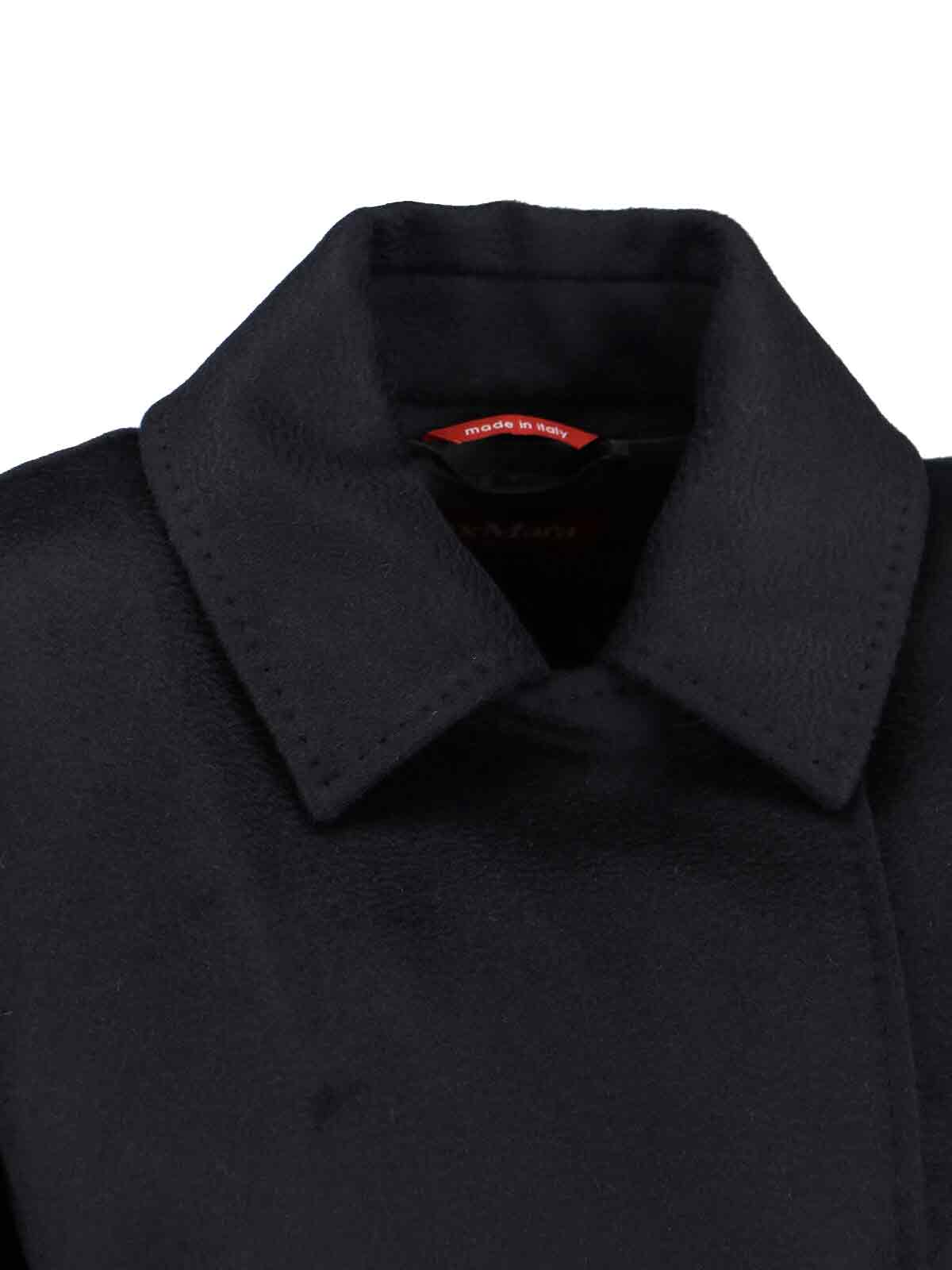 Max Mara Bcollag Robe Coat In Black