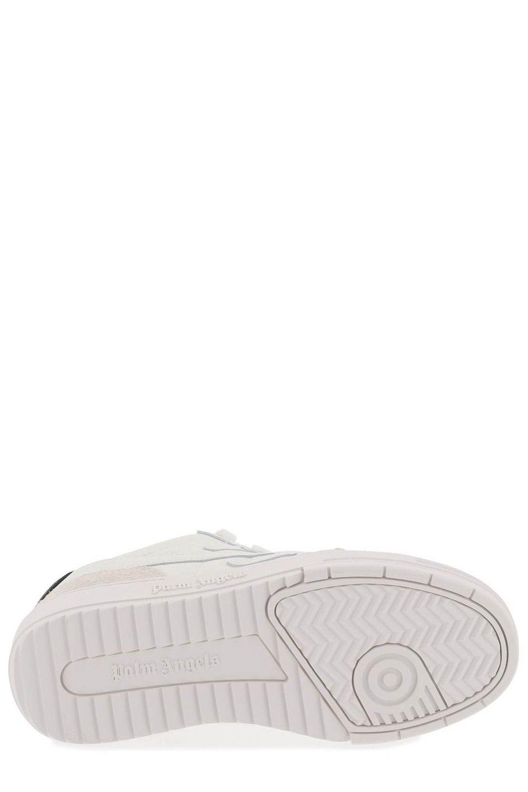 Shop Palm Angels Palm Beach University Low-top Sneakers In White White (white)