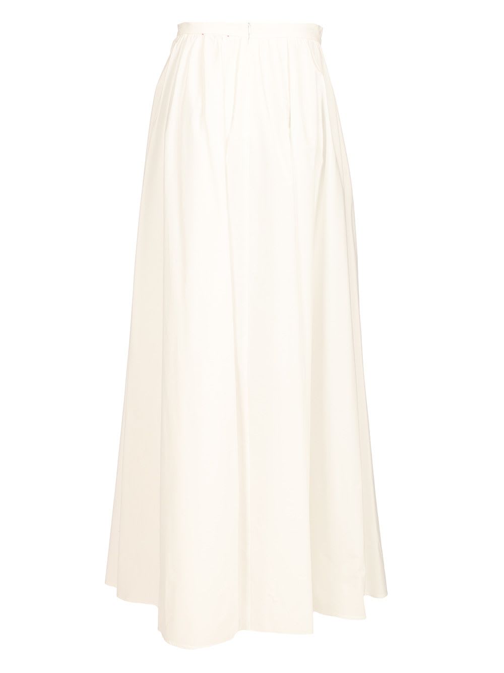Shop Forte Forte Long Cotton Skirt In White