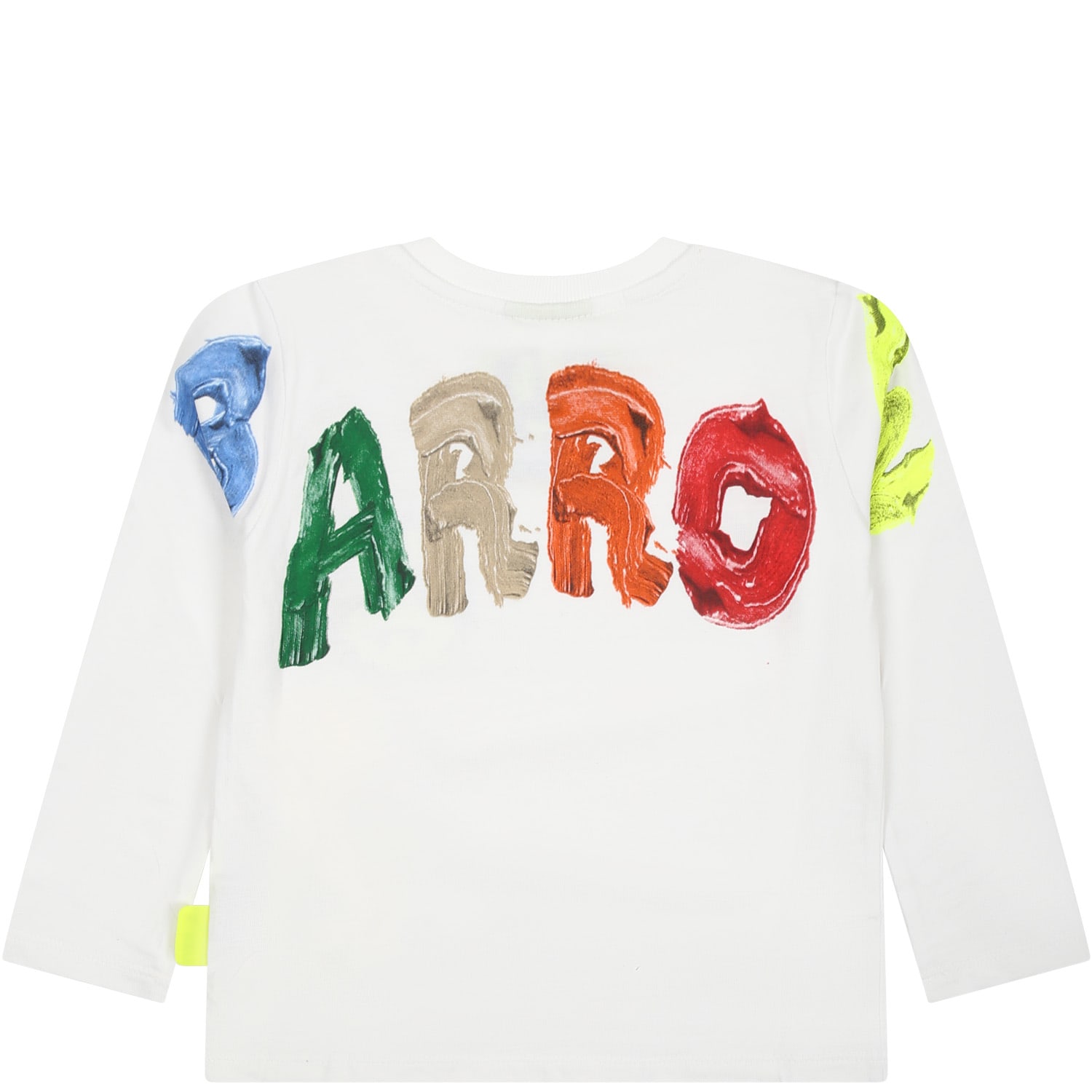 BARROW WHITE T-SHIRT FOR BABIES WITH LOGO