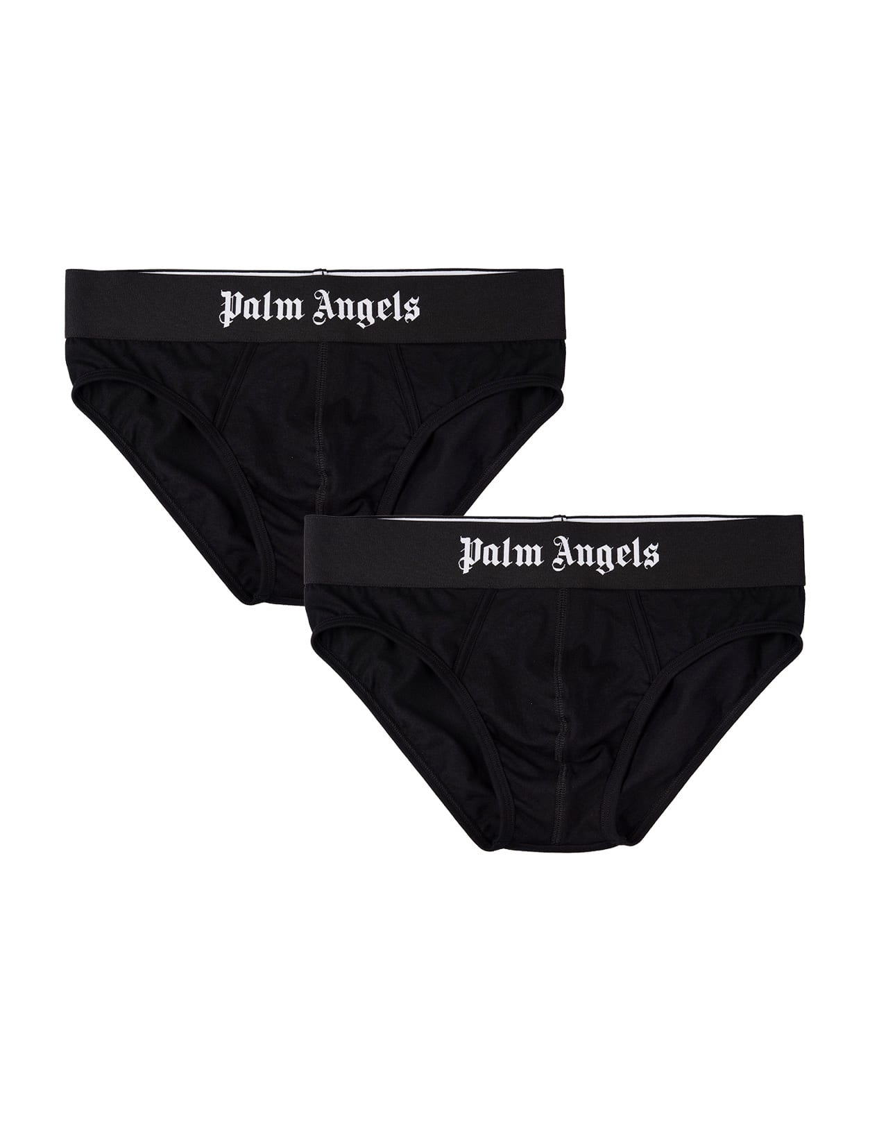 Black 2-piece Briefs Set With Logo Band