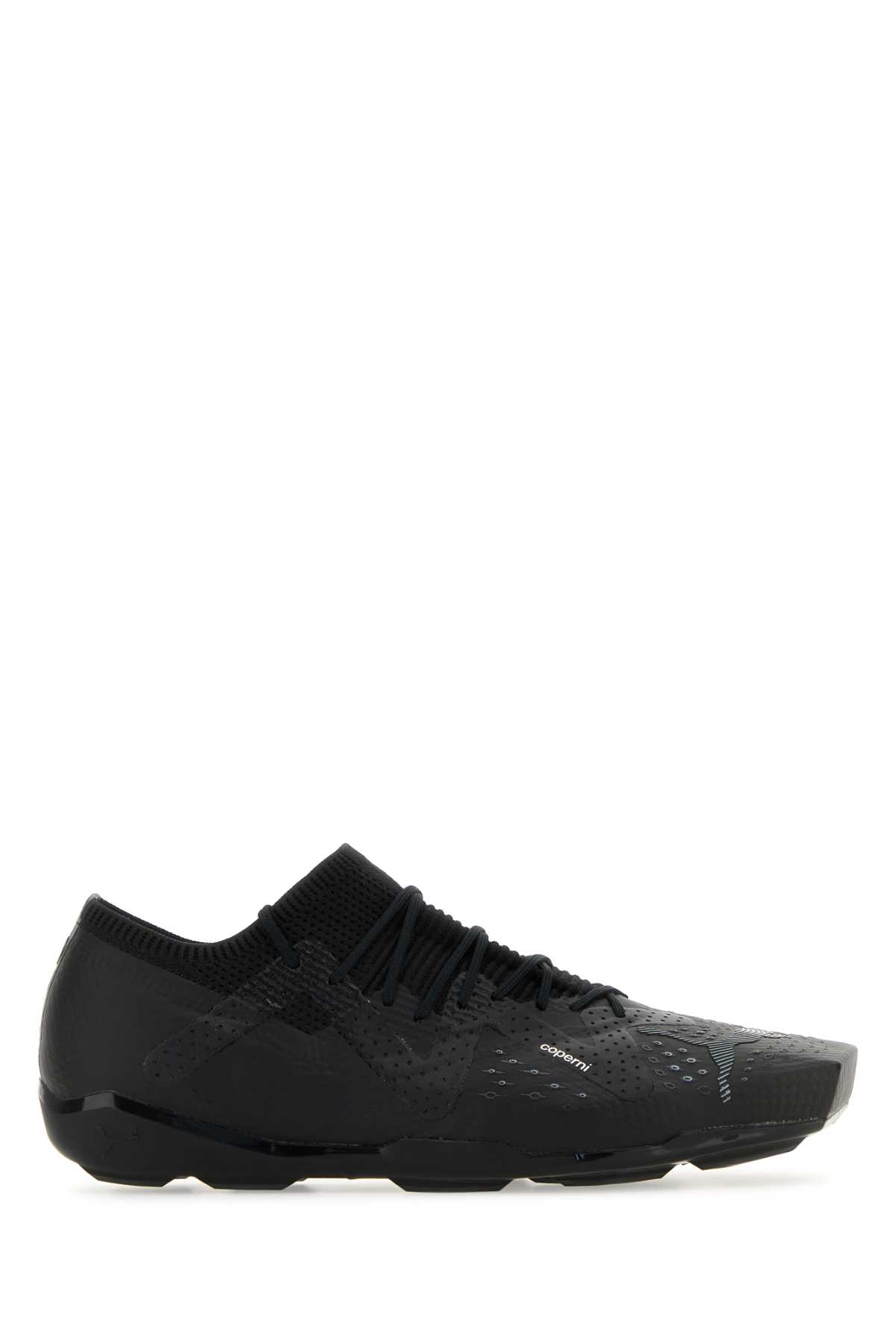 Shop Coperni Black Synthetic Leather And Fabric  X Puma 90sqr Sneakers In Pumablackasphaltpumawhiteblaswh