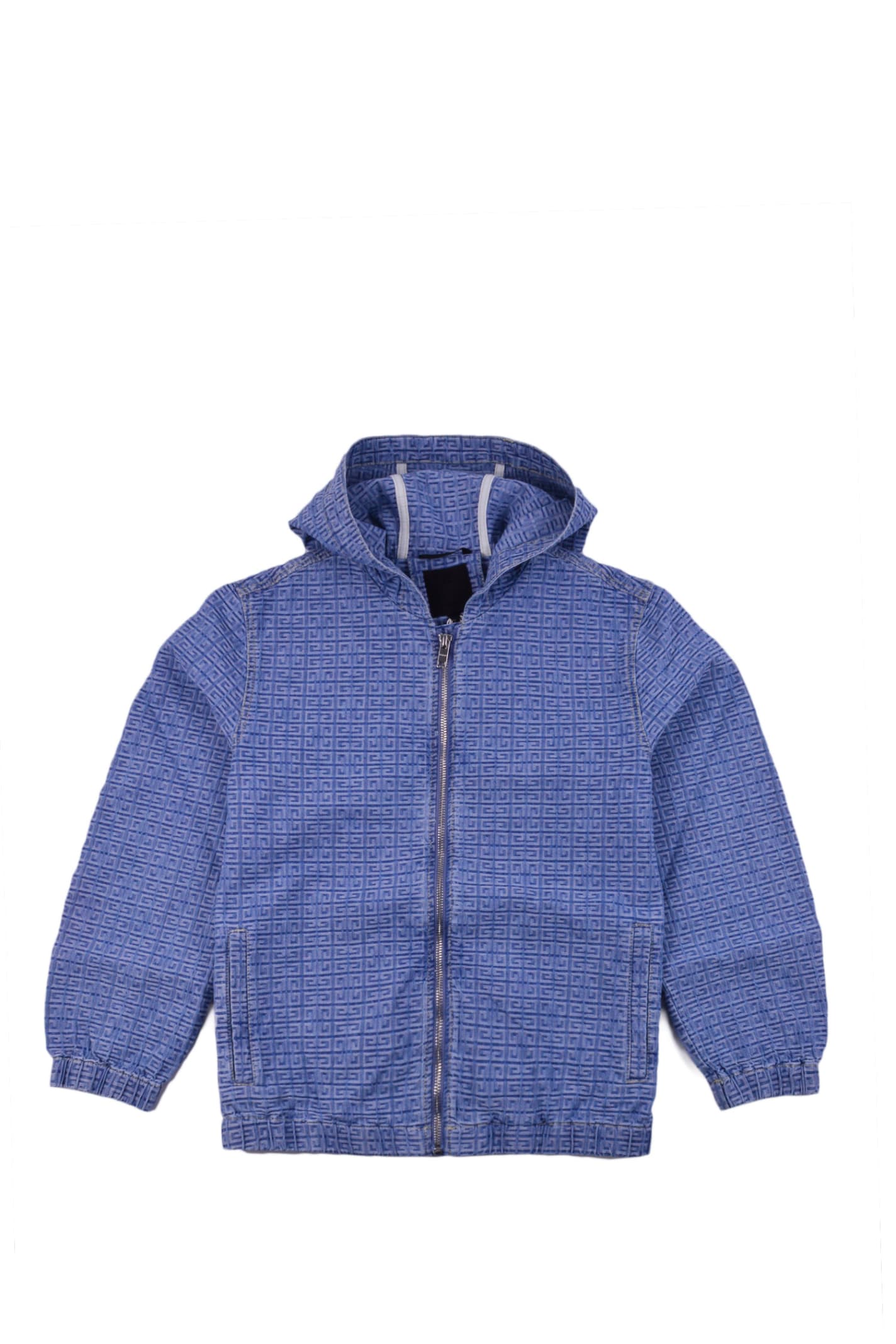 Givenchy Kids' Cotton Denim Jacket In Blue