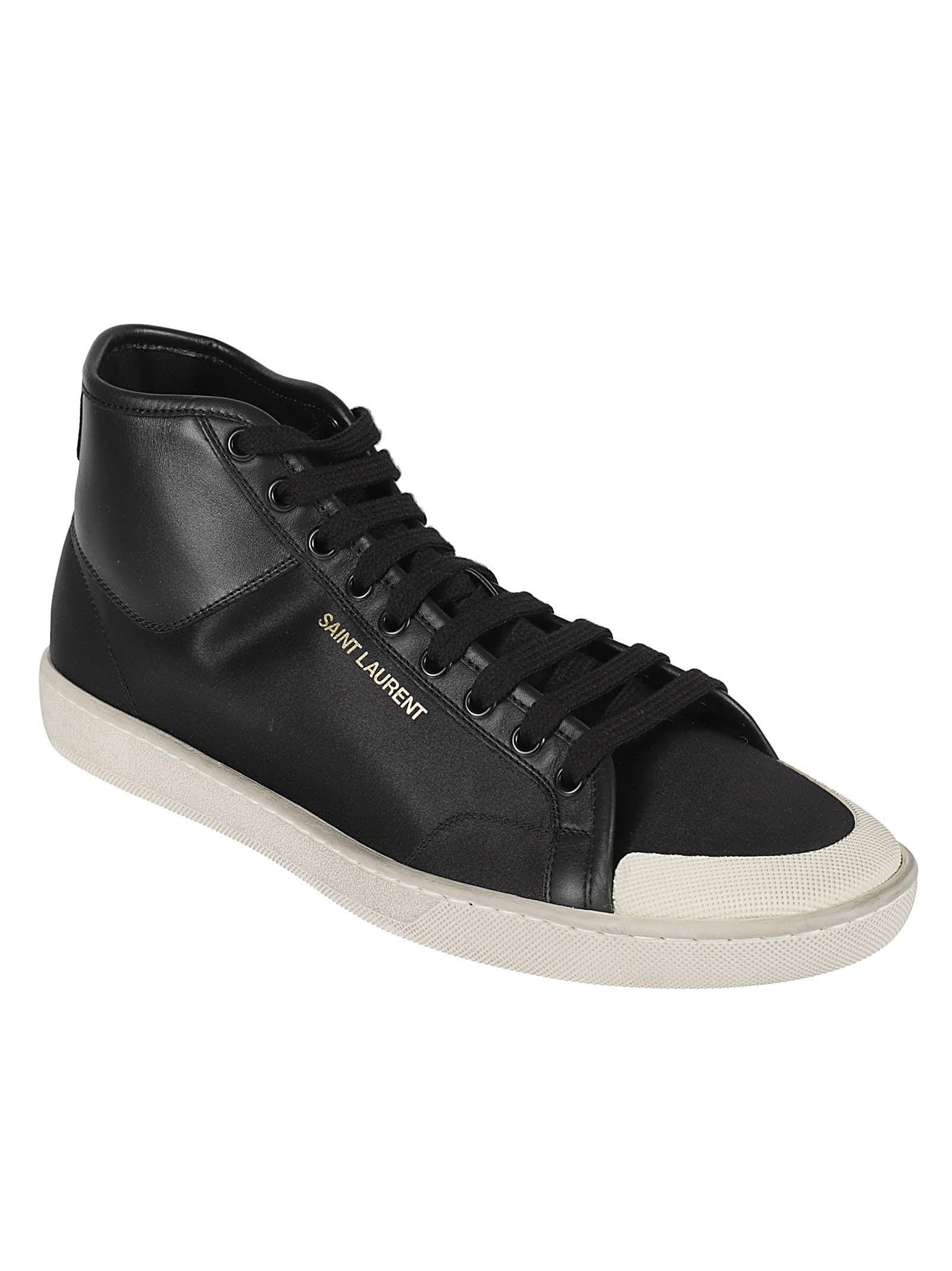 Shop Saint Laurent Sl39 Sneakers In Black
