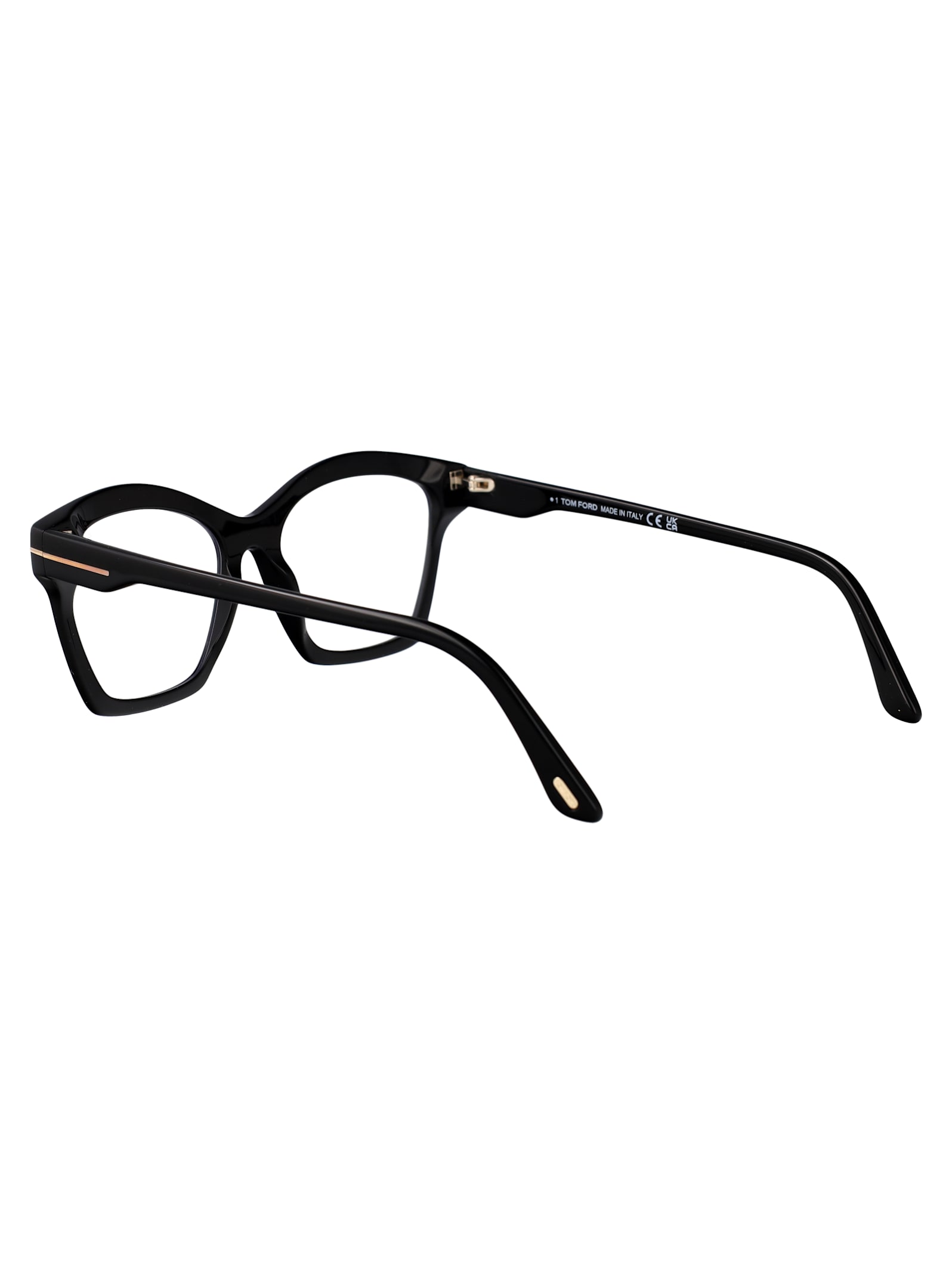 Tom Ford Nero Lucido Acetate Glasses In Black
