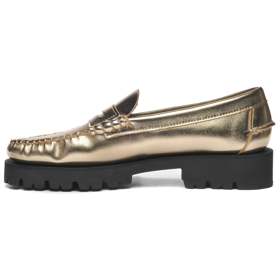 Shop Sebago Dan Met Lug Woman In Gold