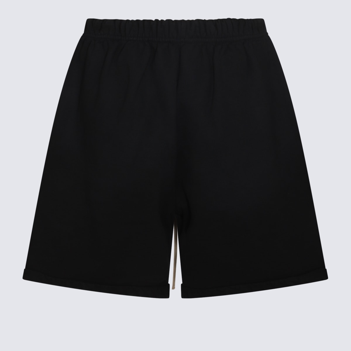 Shop Fear Of God Black Cotton Shorts