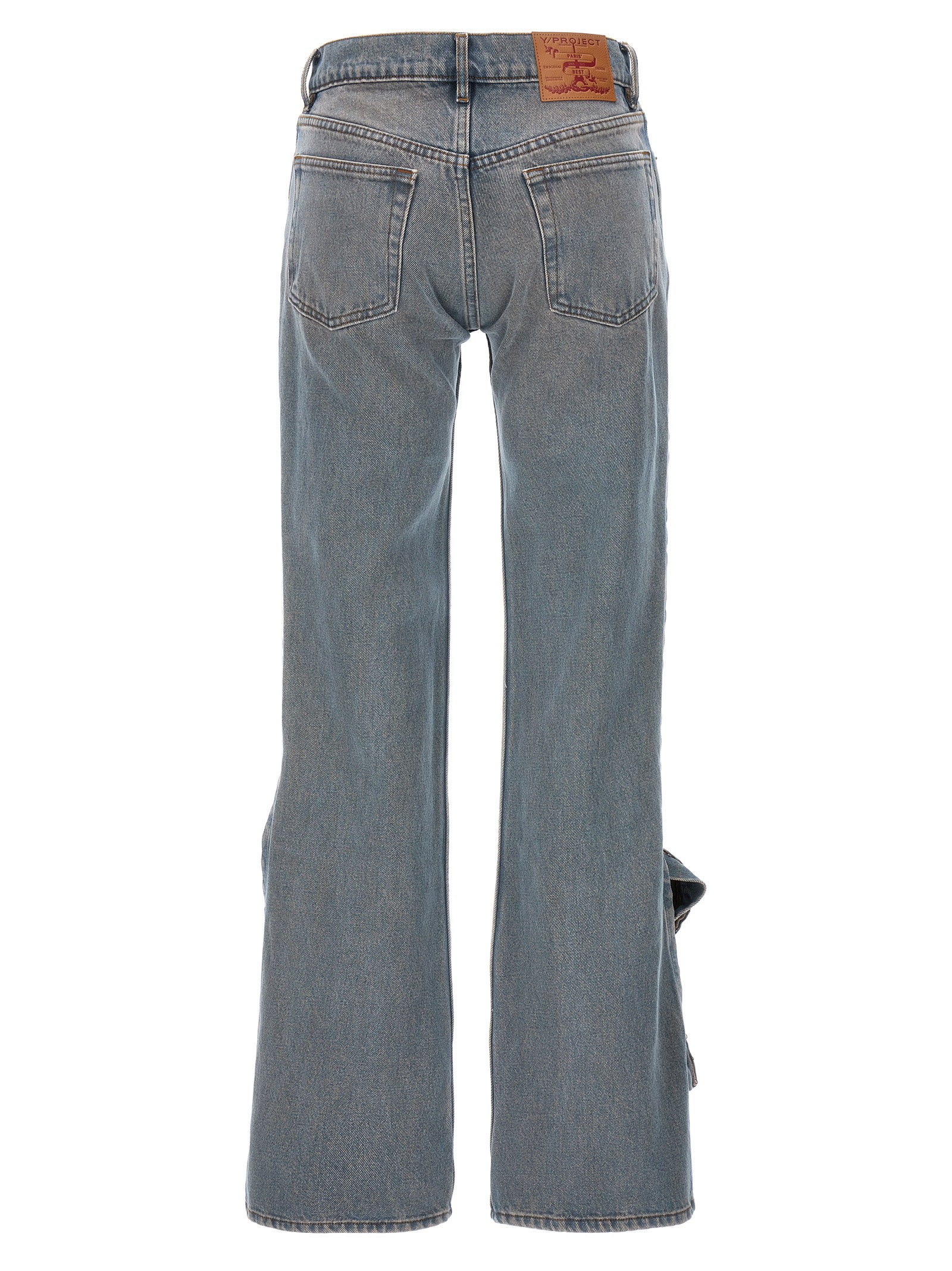 Shop Y/project Hook And Eye Jeans In Vintage Pink